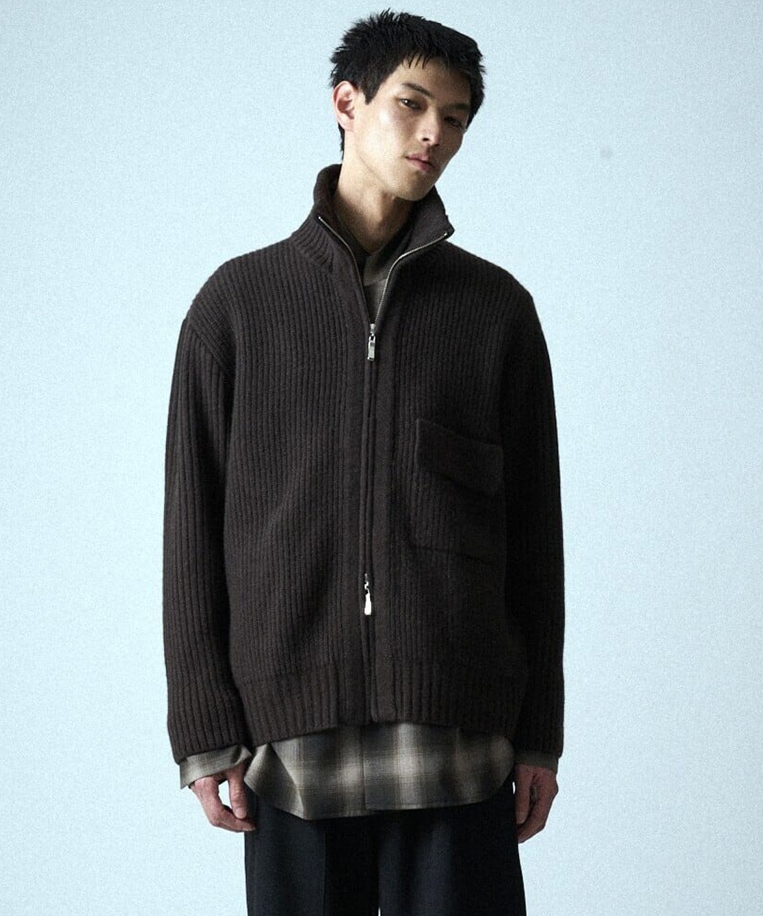 ZIP High Neck Drivers Knit UJOH HOMME