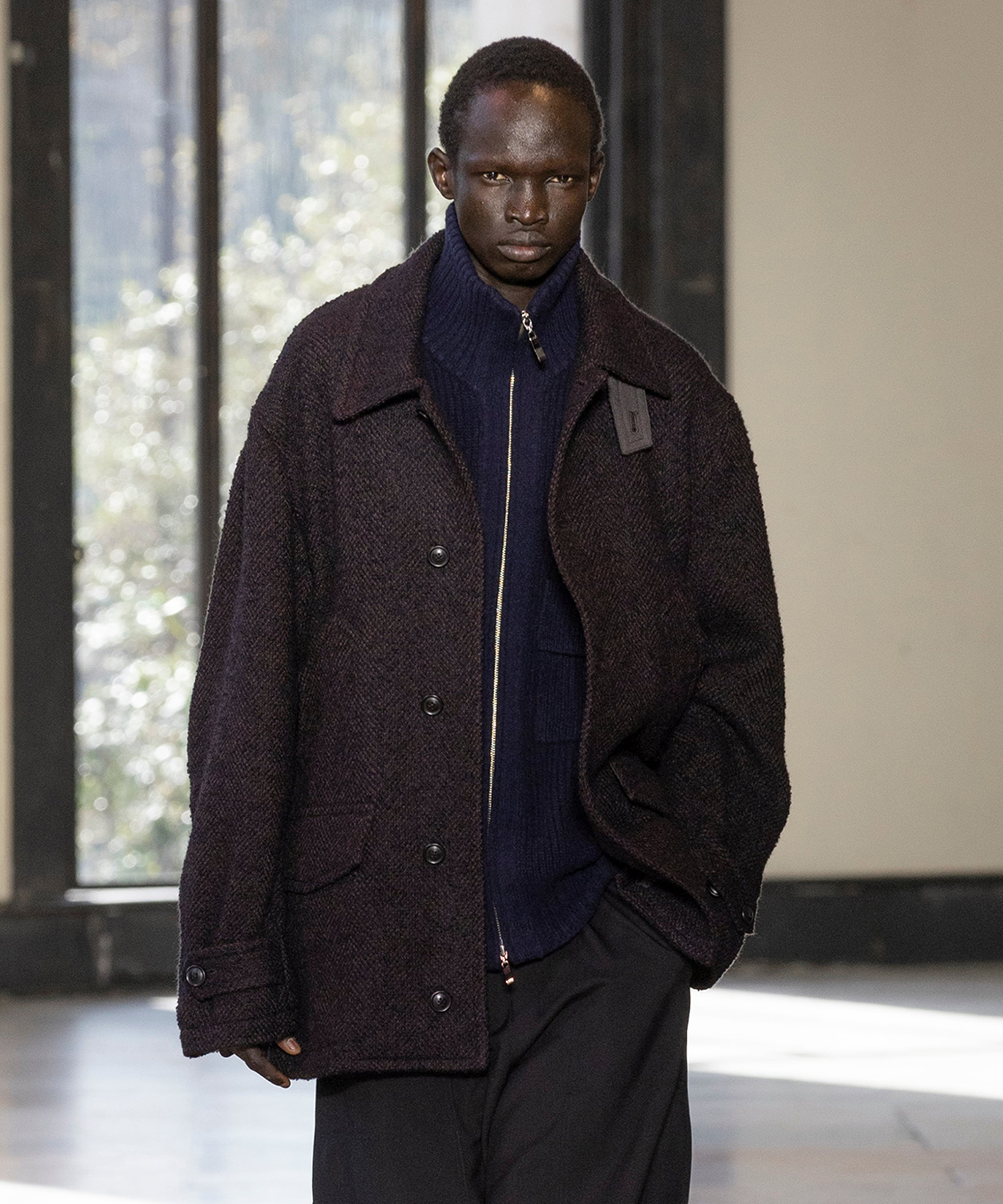 ZIP High Neck Drivers Knit UJOH HOMME