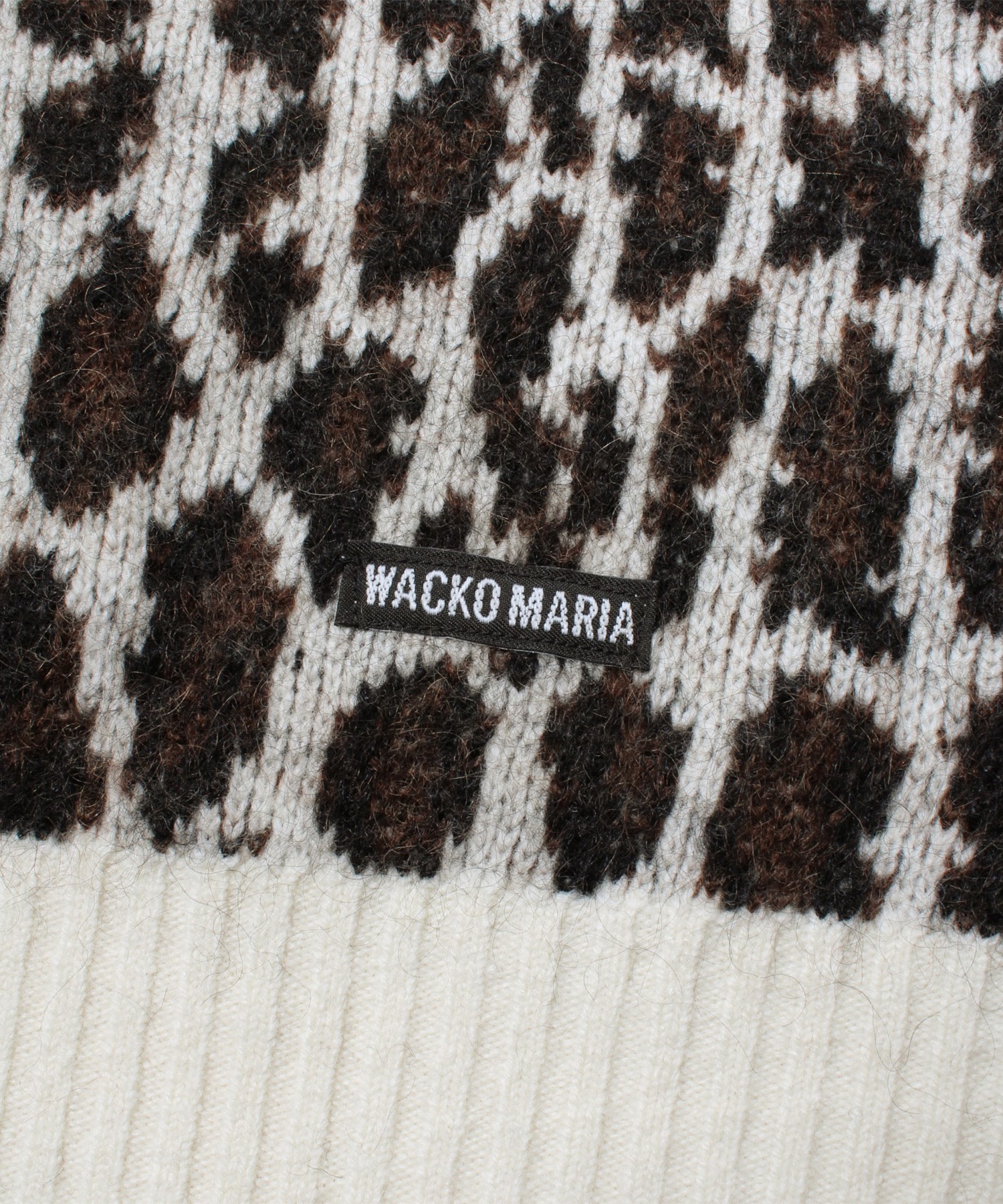 LEOPARD MOHAIR JACQUARD CARDIGAN WACKO MARIA