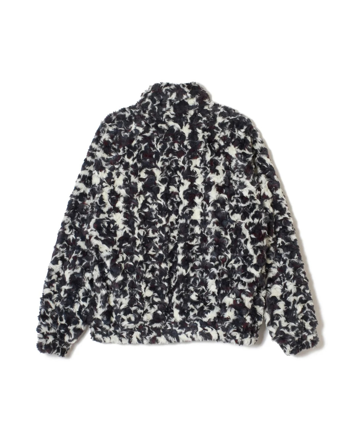 JACQUARD FUR ZIP JACKET SUGARHILL