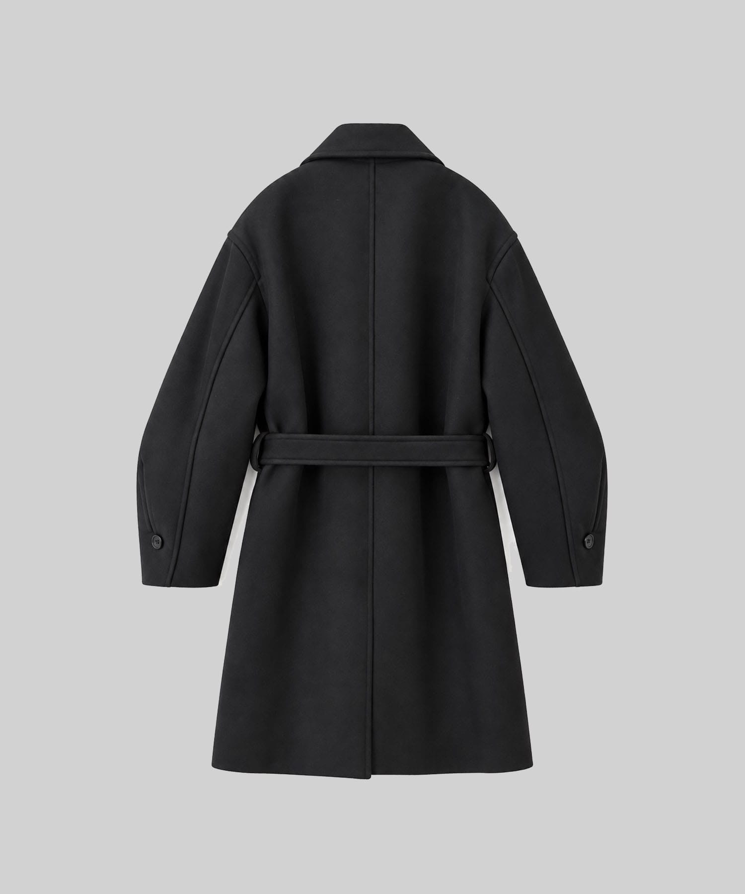 WOOL BONDING SCULPTURE BALMACAAN COAT ANTHEM A