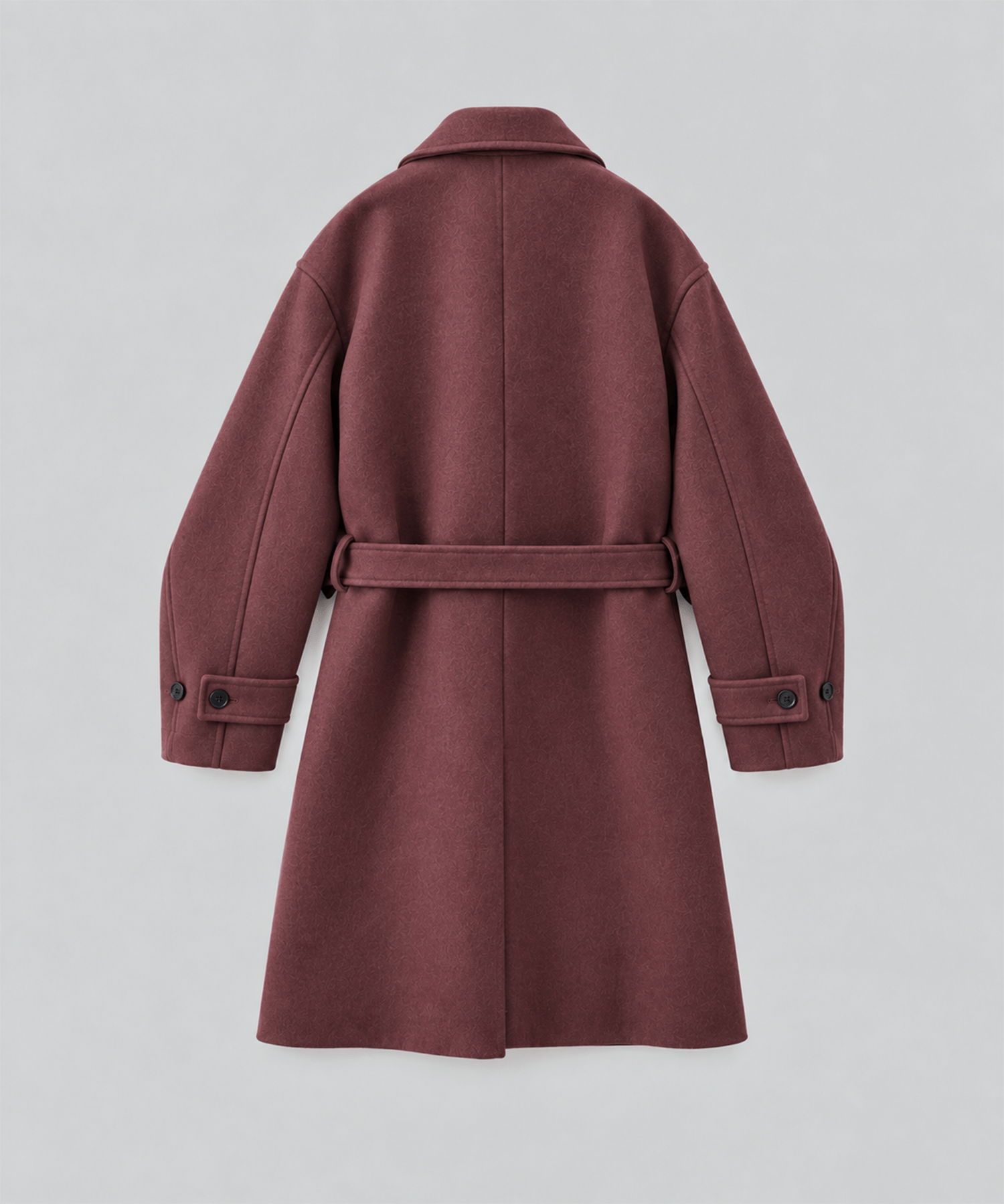 WOOL BONDING SCULPTURE BALMACAAN COAT ANTHEM A