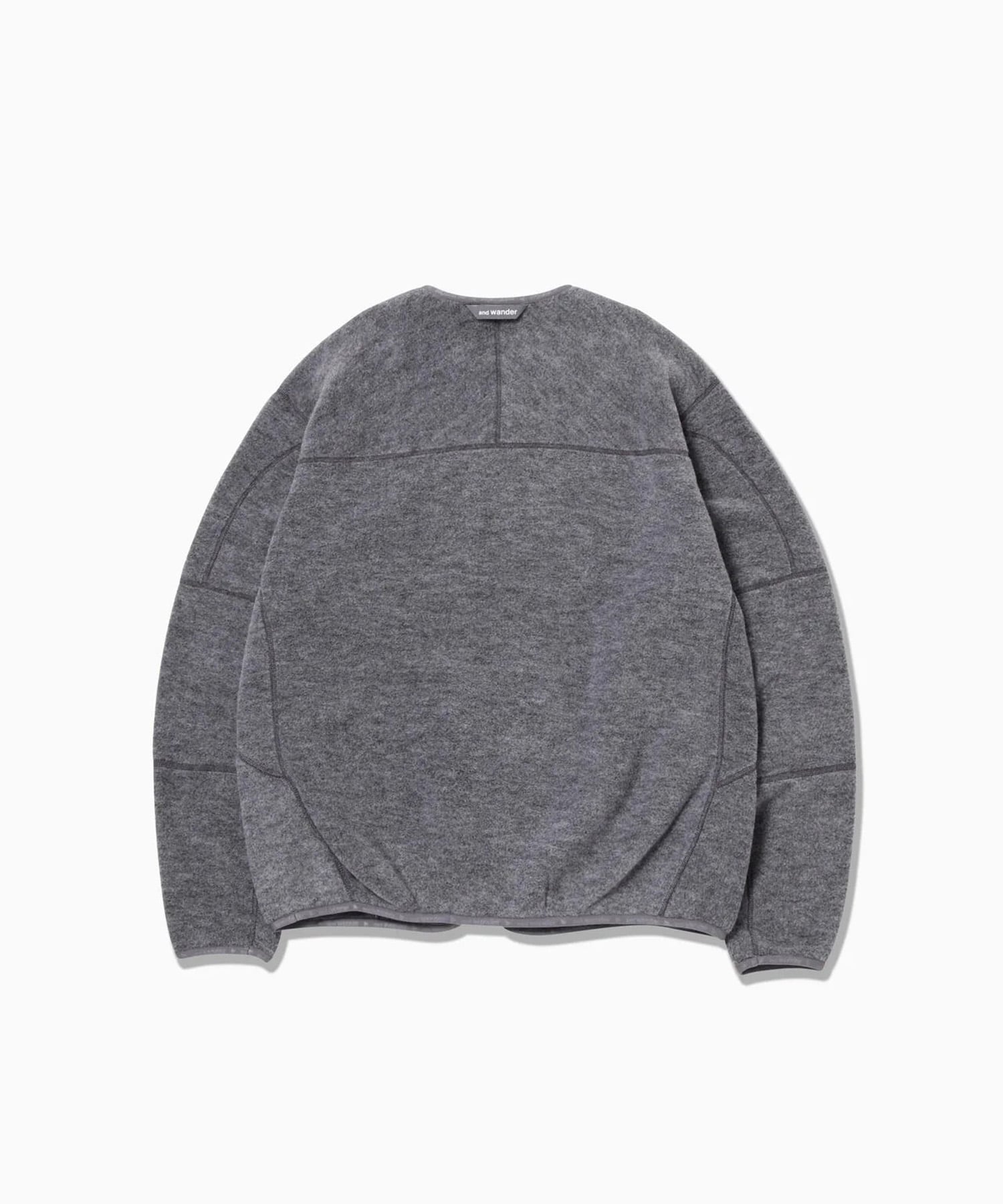 wool fleece cardigan and wander