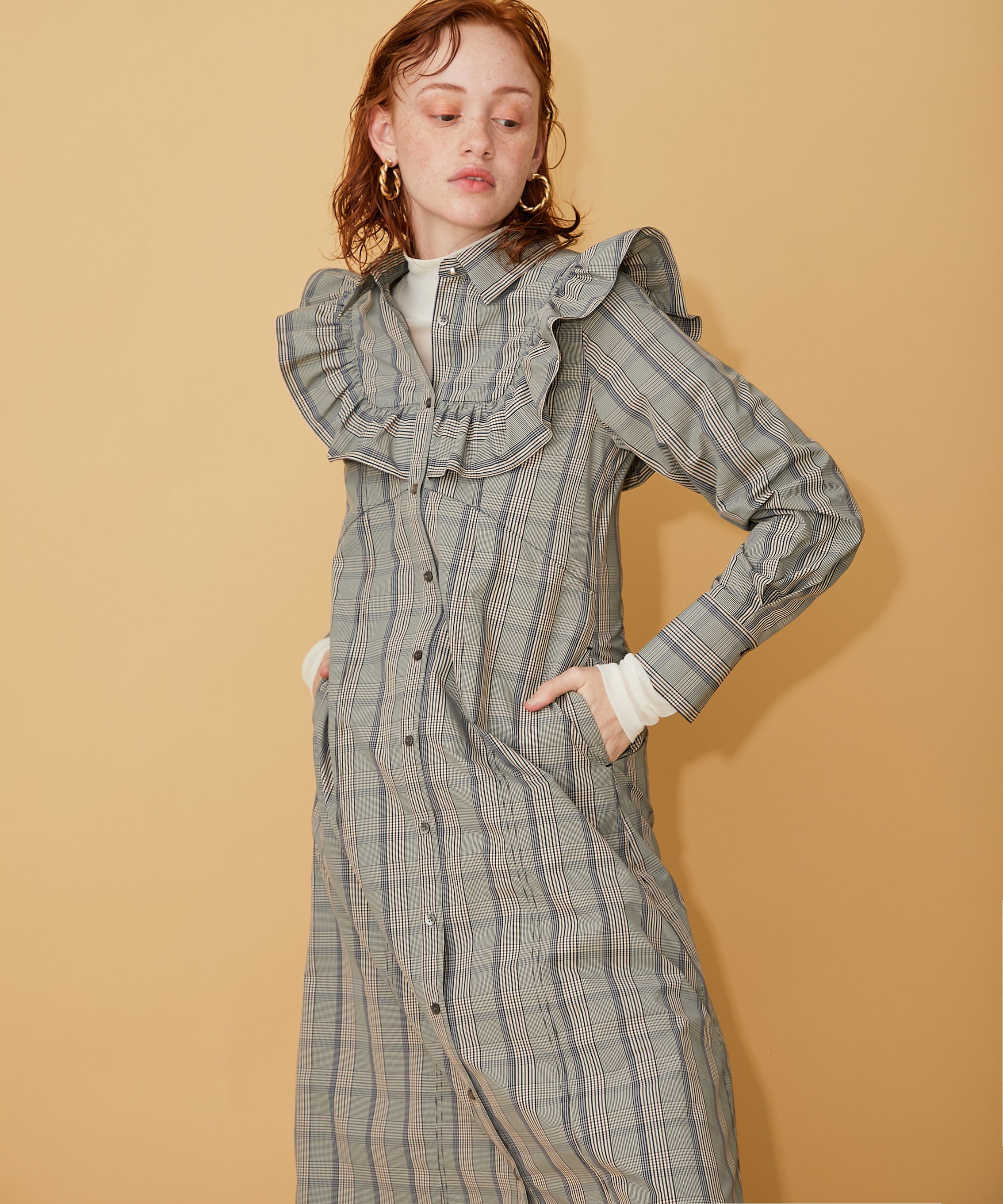 ポイント10 還元中 ラッフルシャツワンピース Free Beige Inella Womens Studious Online公式通販サイト ポイント10 還元中 ラッフルシャツワンピース Free Beige Inella Womens Studious Online公式通販サイト