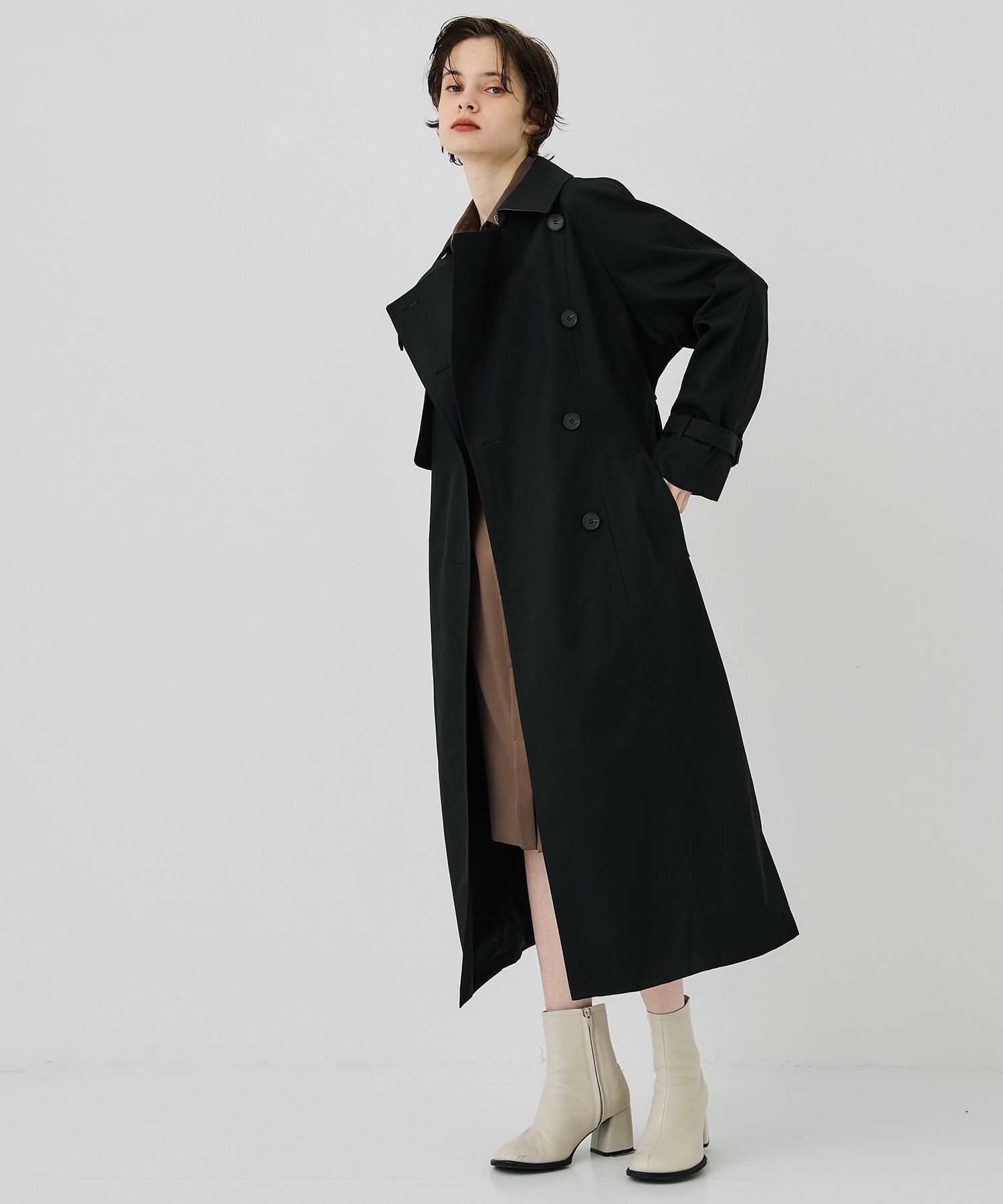 ハイカウントコットンシームトレンチコート 1 Black City Womens Studious Online公式通販サイト ハイカウントコットンシームトレンチコート 1 Black City Womens Studious Online公式通販サイト