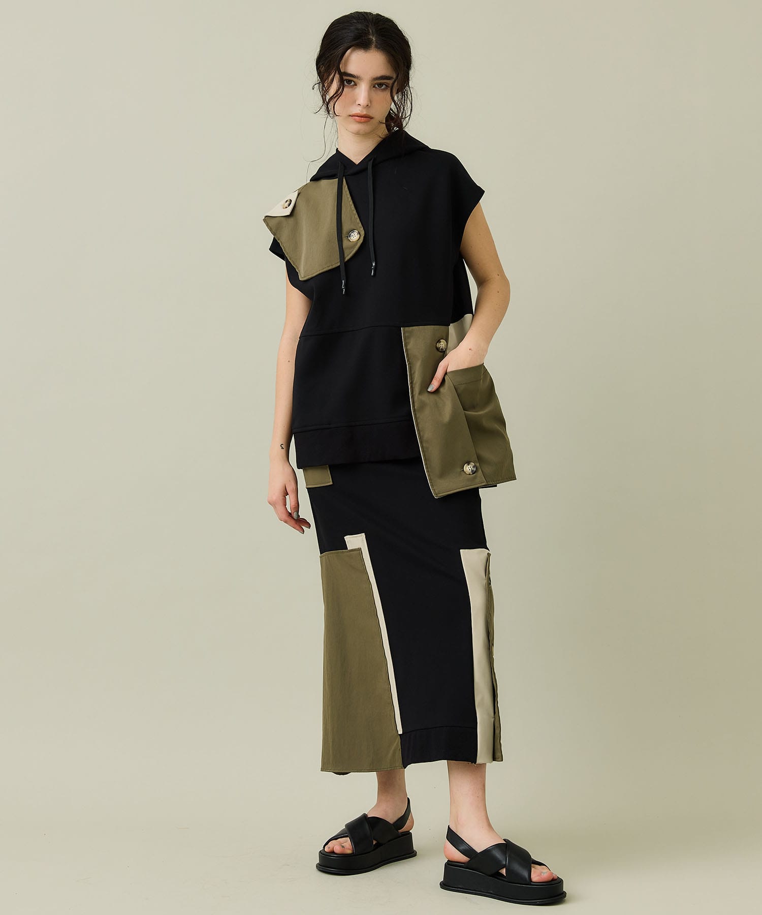 TRENCH DOCKING SK(36 BLACK): UN3D.: WOMENS｜ STUDIOUS ONLINE公式