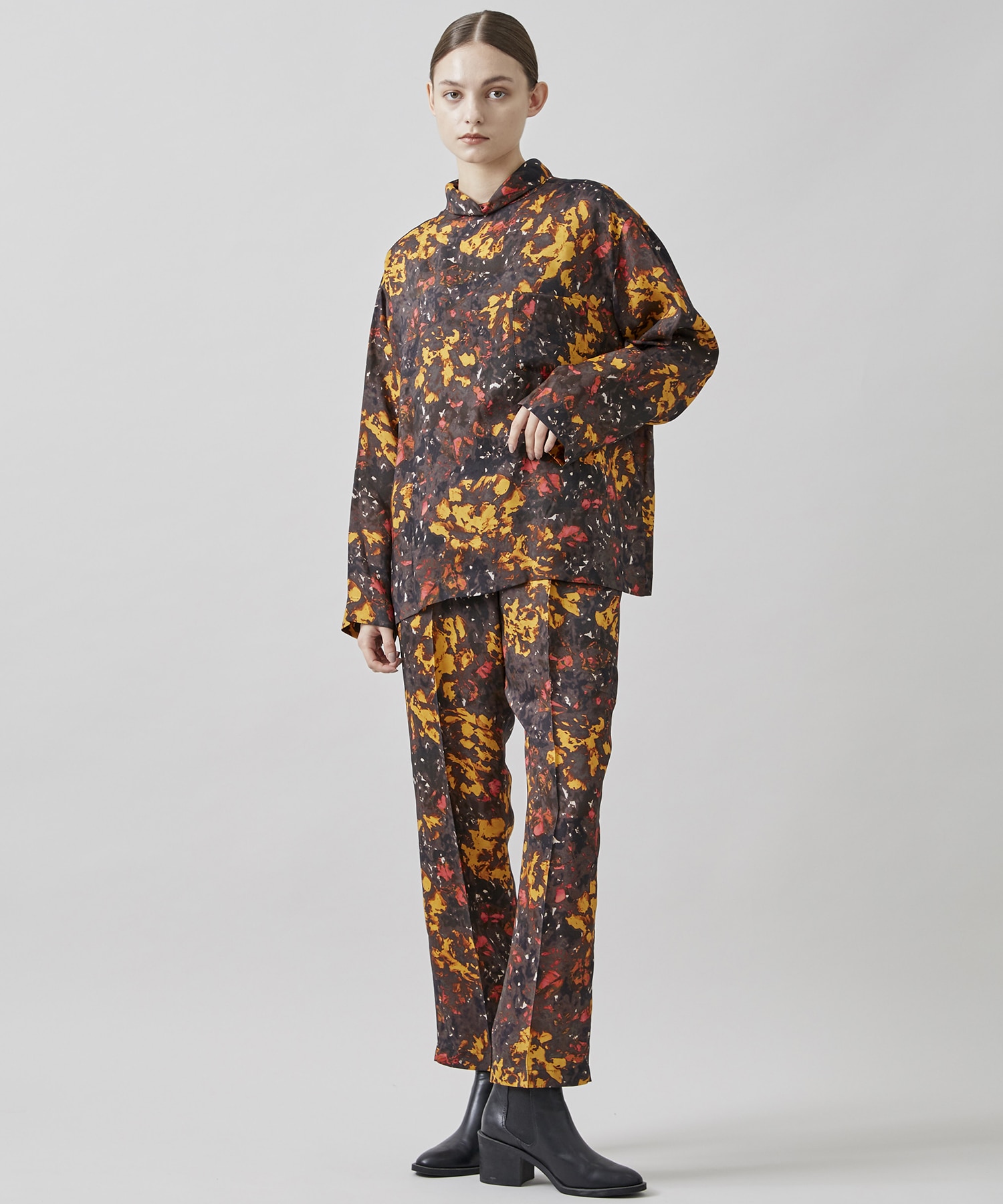 21AW TOGA VIRILIS Inner print shirt 大理石+fauthmoveis.com.br