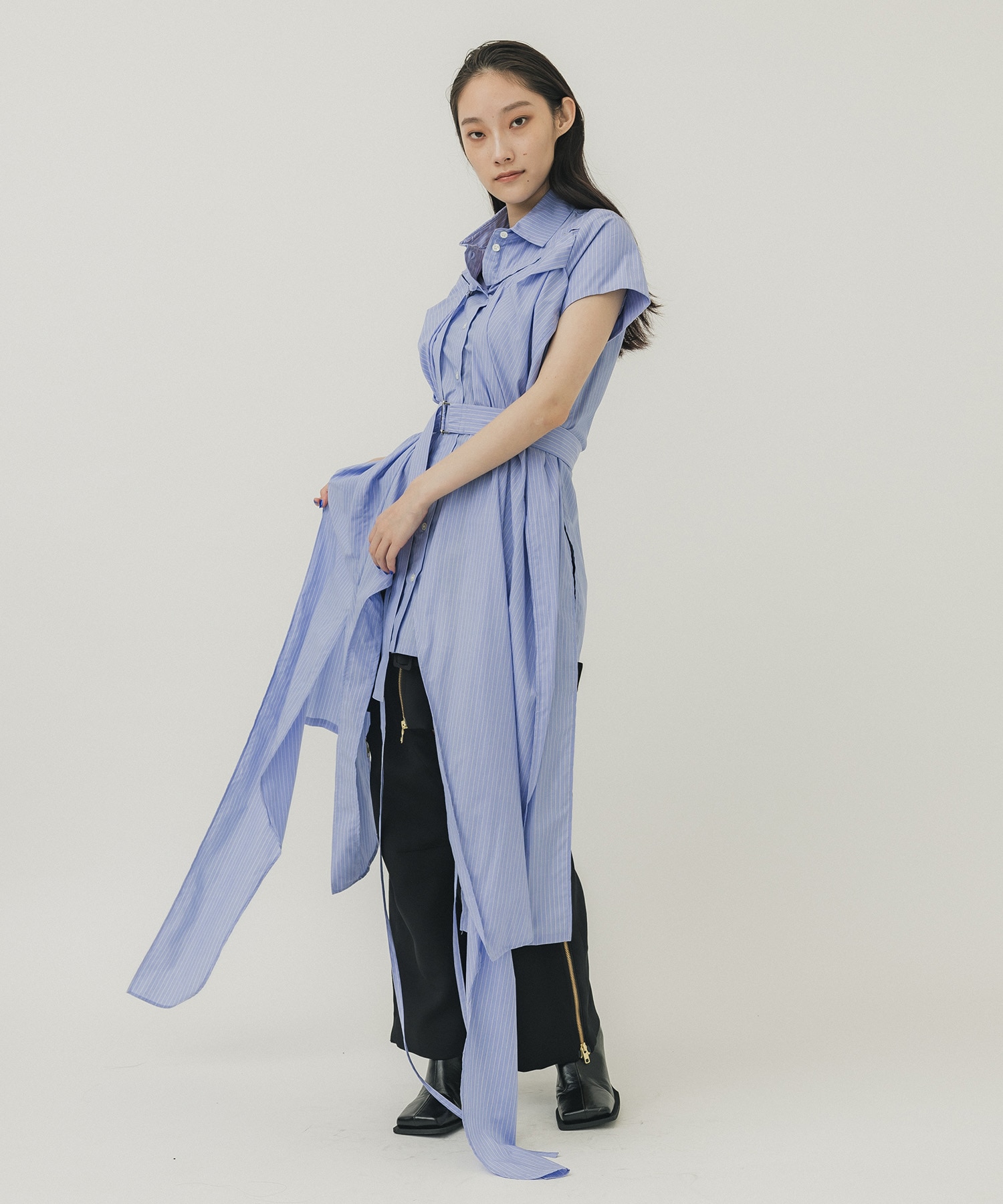 Casha-coeur shirts(FREE BLUE): AKIKOAOKI: WOMENS｜ STUDIOUS ONLINE