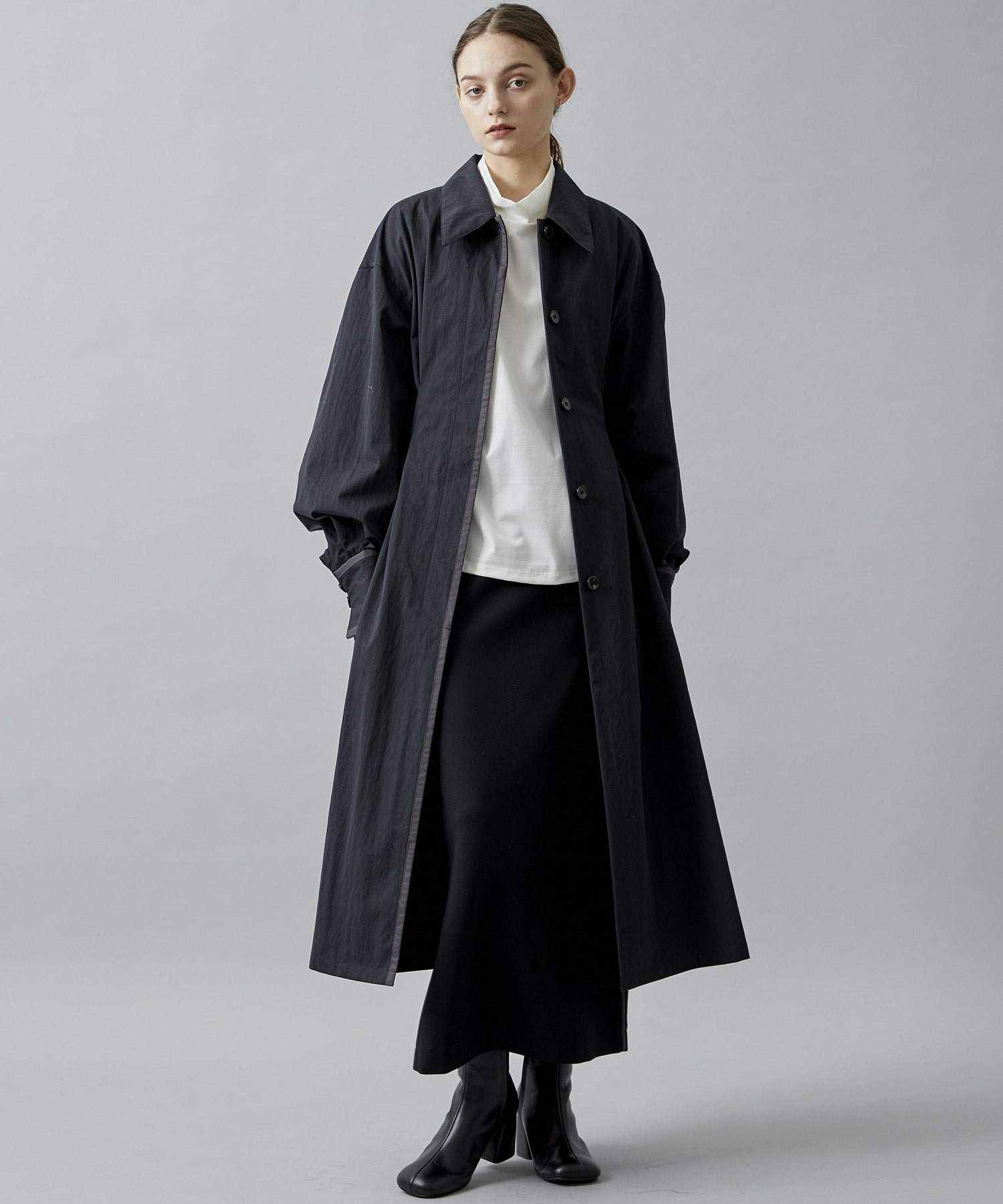 別注fit flare coat｜STUDIOUS