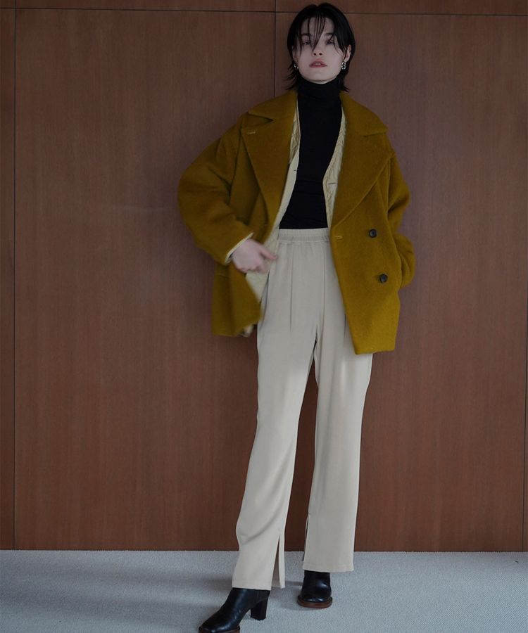 OVER LINE DOUBLE COAT(1 YELLOW): CLANE: WOMENS｜ STUDIOUS ONLINE公式通販サイト