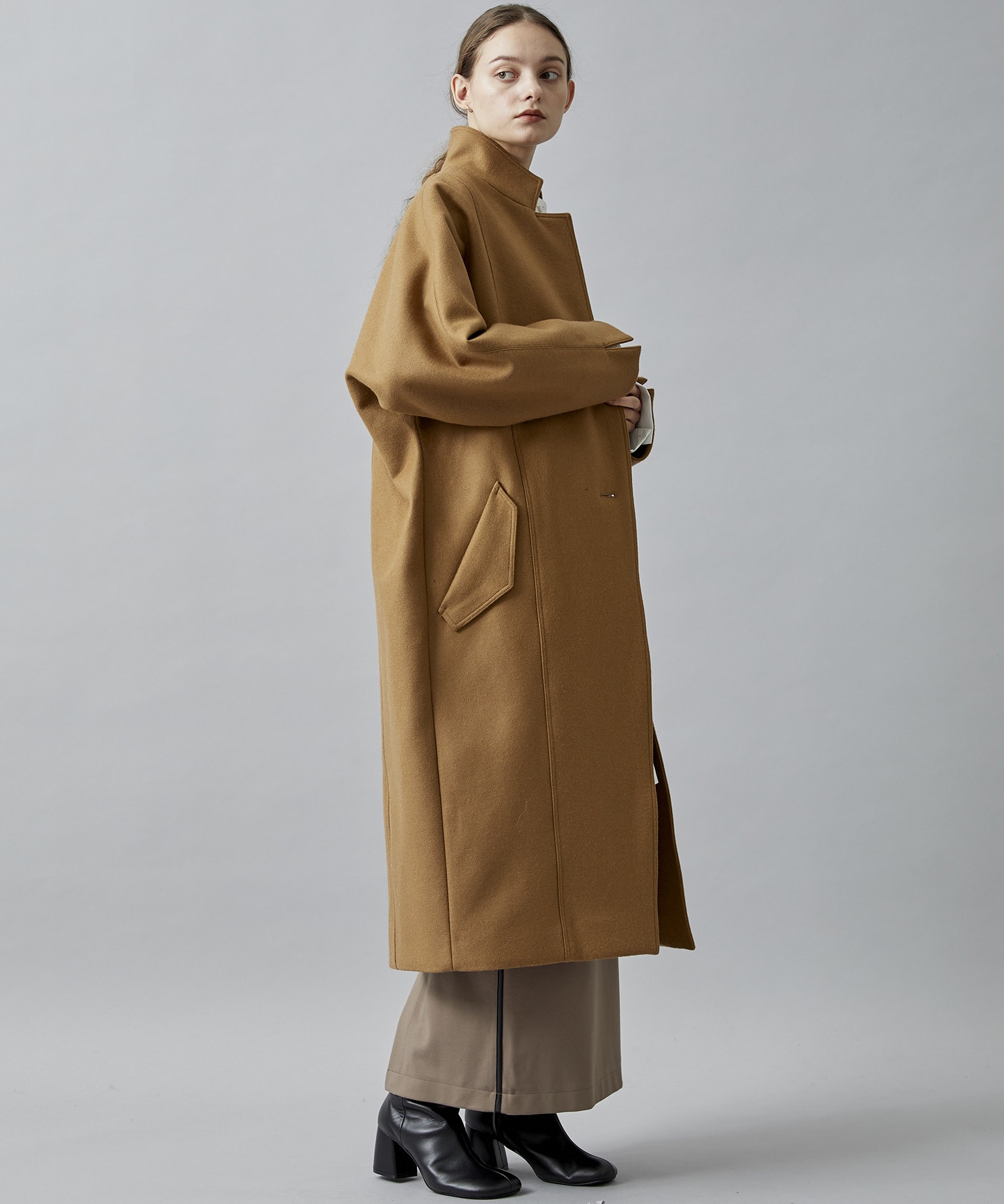 別注dolman sleeve wool coat｜STUDIOUS