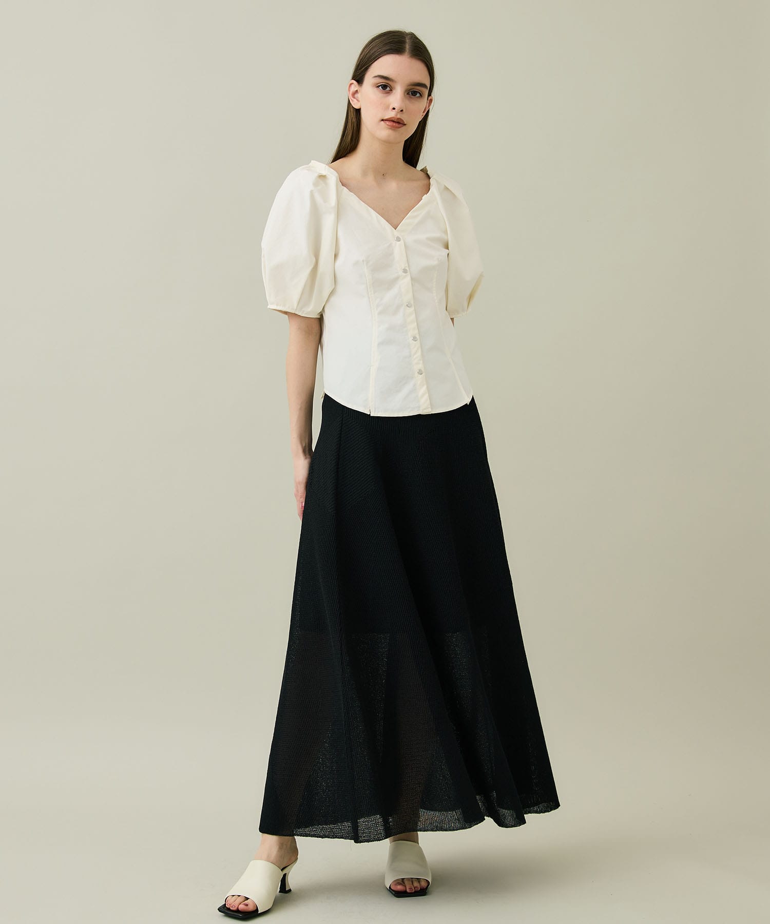 Two Fabric Combinated Blouse rito structure