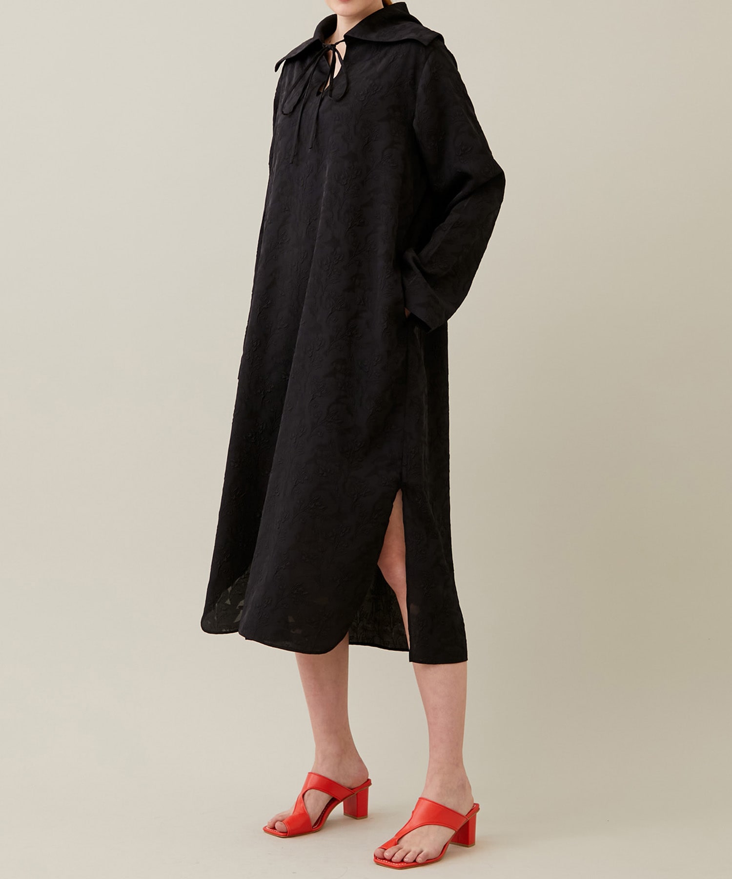 Jacquard sailor collar dress 08sircus