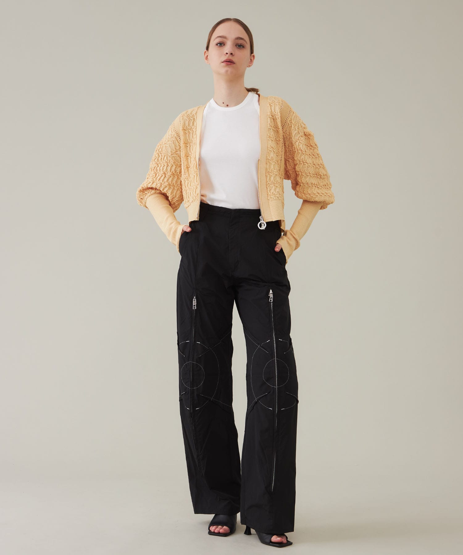 Asunaro Lace Cardigan(36 YELLOW): YOHEI OHNO: WOMENS｜ STUDIOUS