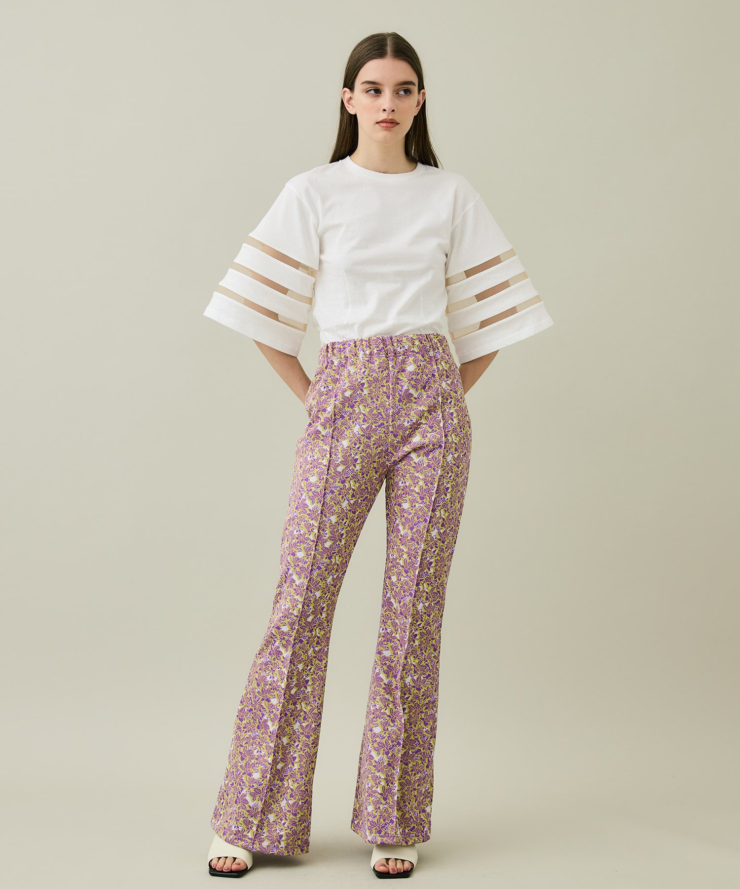 flower jacquard PA(1 PURPLE): FUMIE=TANAKA: WOMENS｜ STUDIOUS