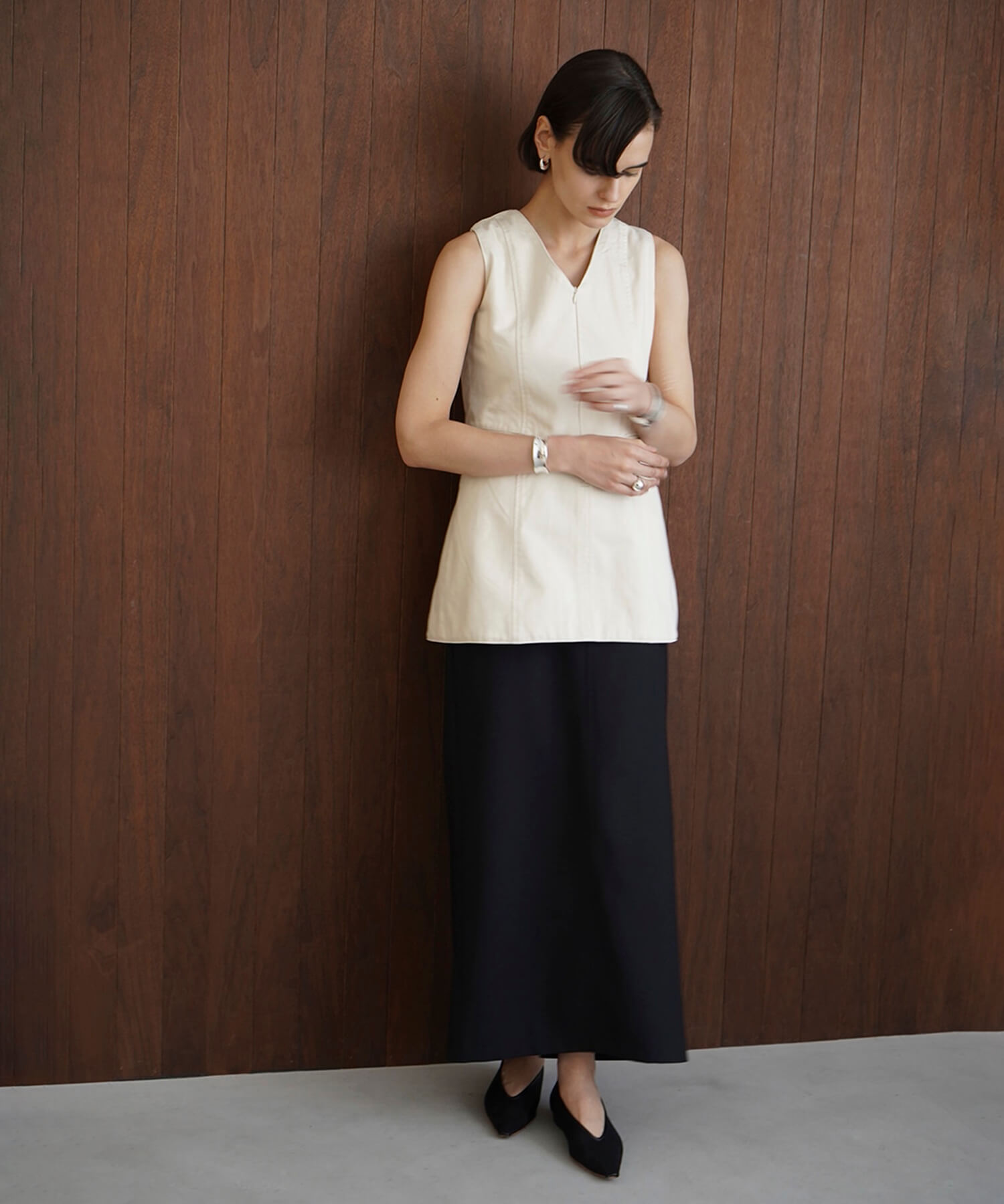 STRAIGHT LONG SKIRT(0 BLACK): CLANE: WOMENS｜ STUDIOUS ONLINE公式 ...