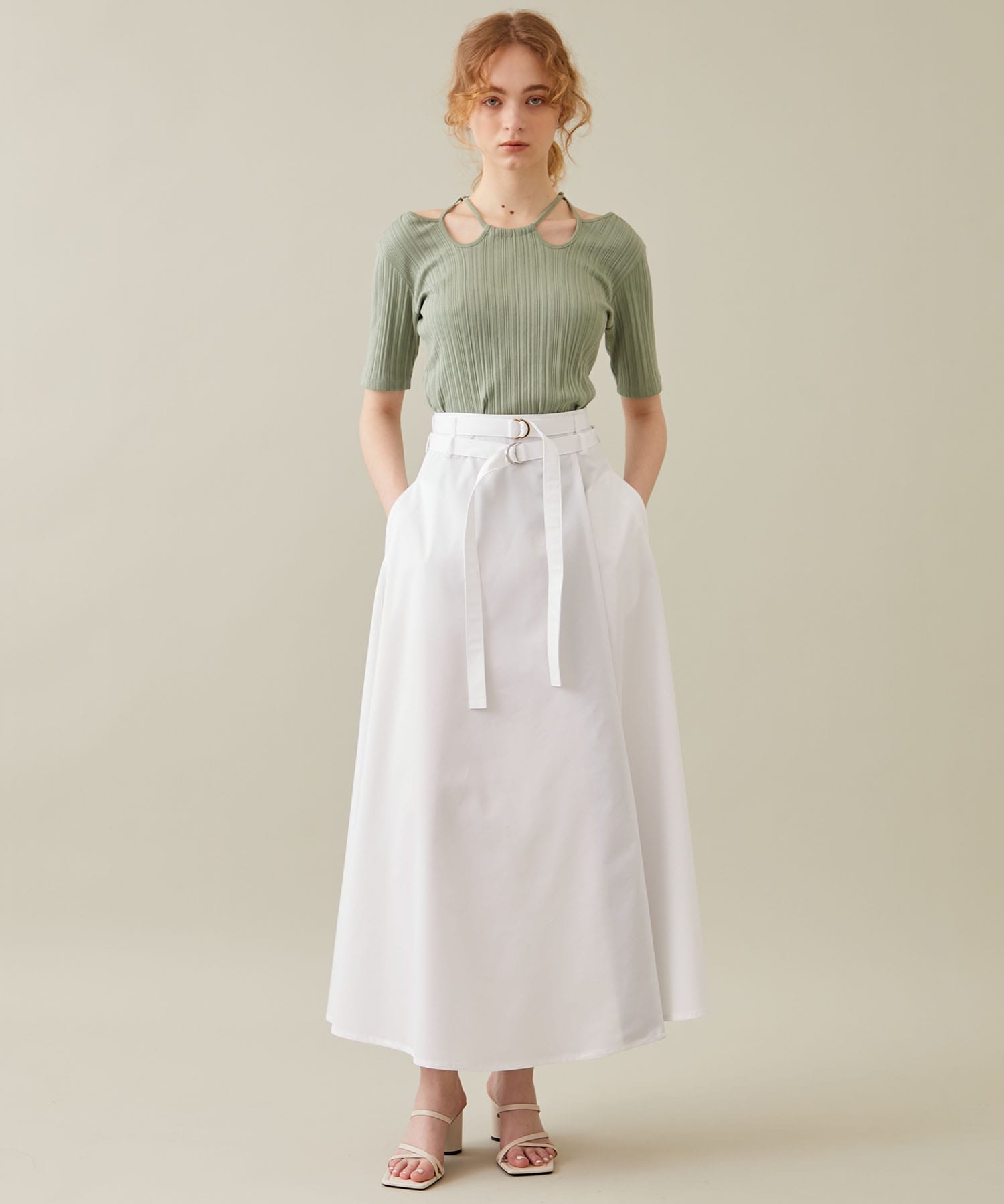 Linen Slit スカート 完売品 36 - ロングスカート
