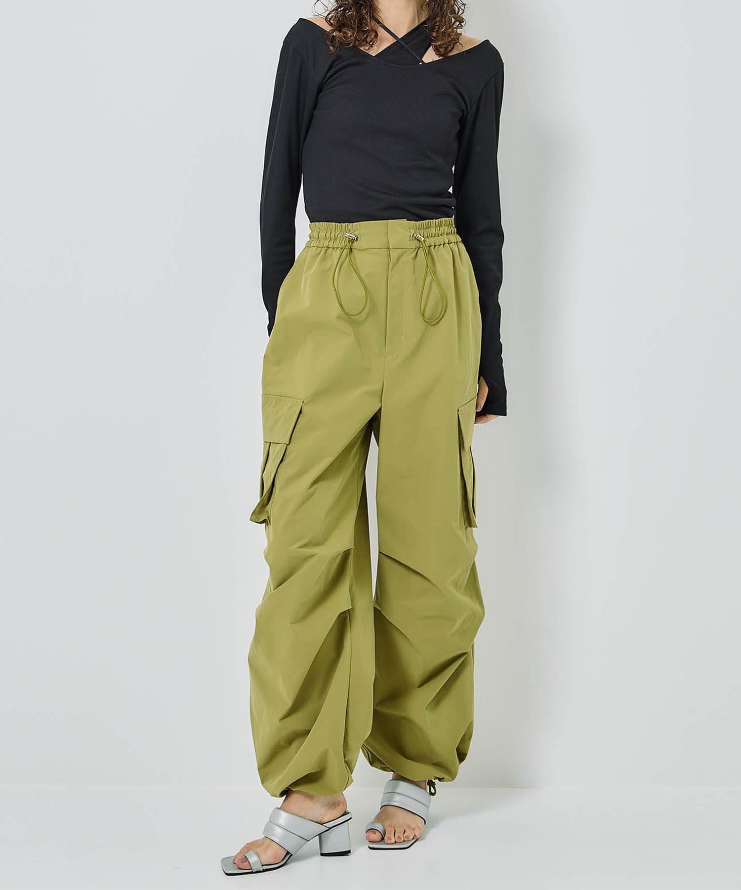 Drawstring Parachute Pants STUDIOUS