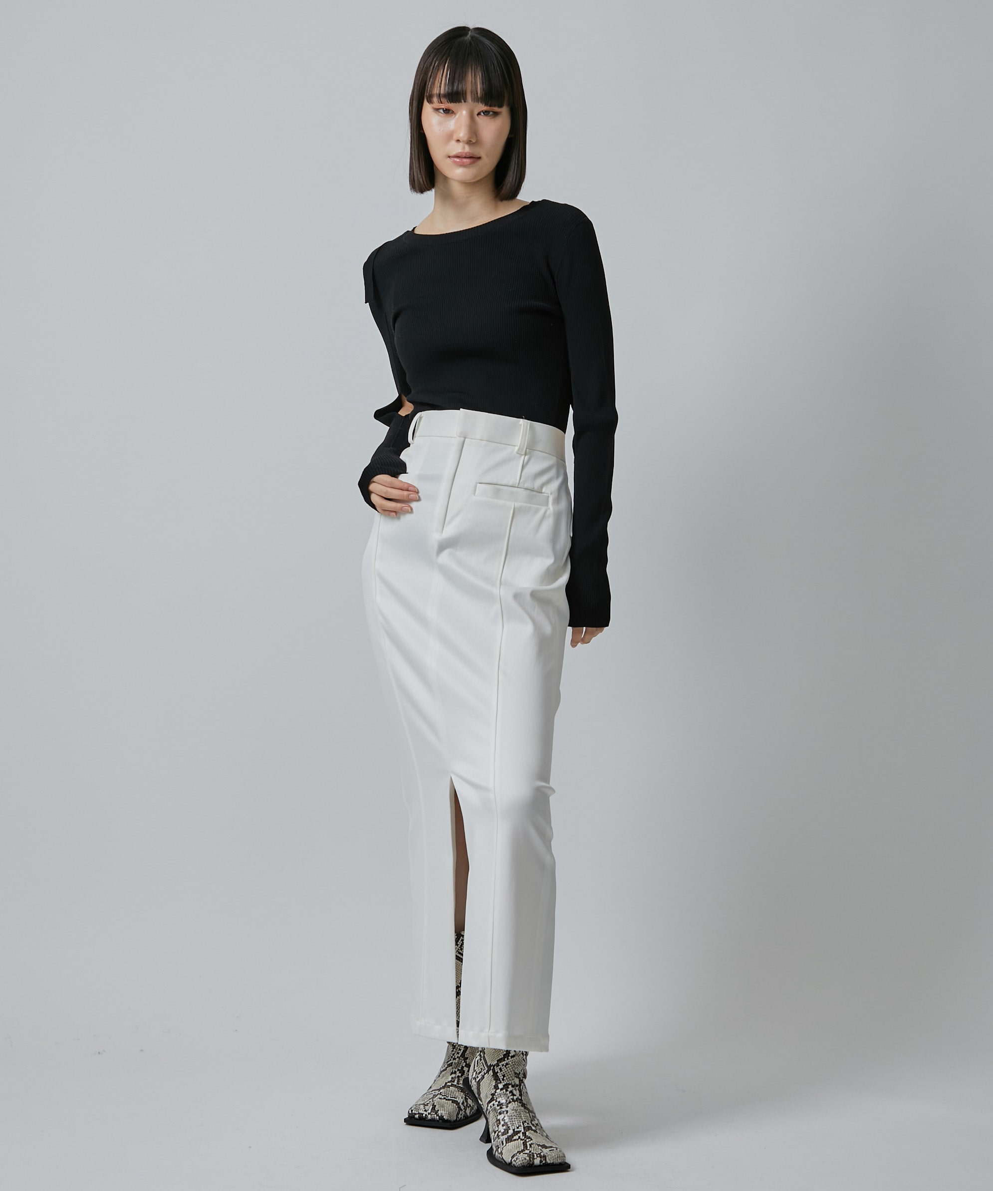 Perfection Pencil Skirt(1 WHITE): STUDIOUS: WOMENS｜ STUDIOUS