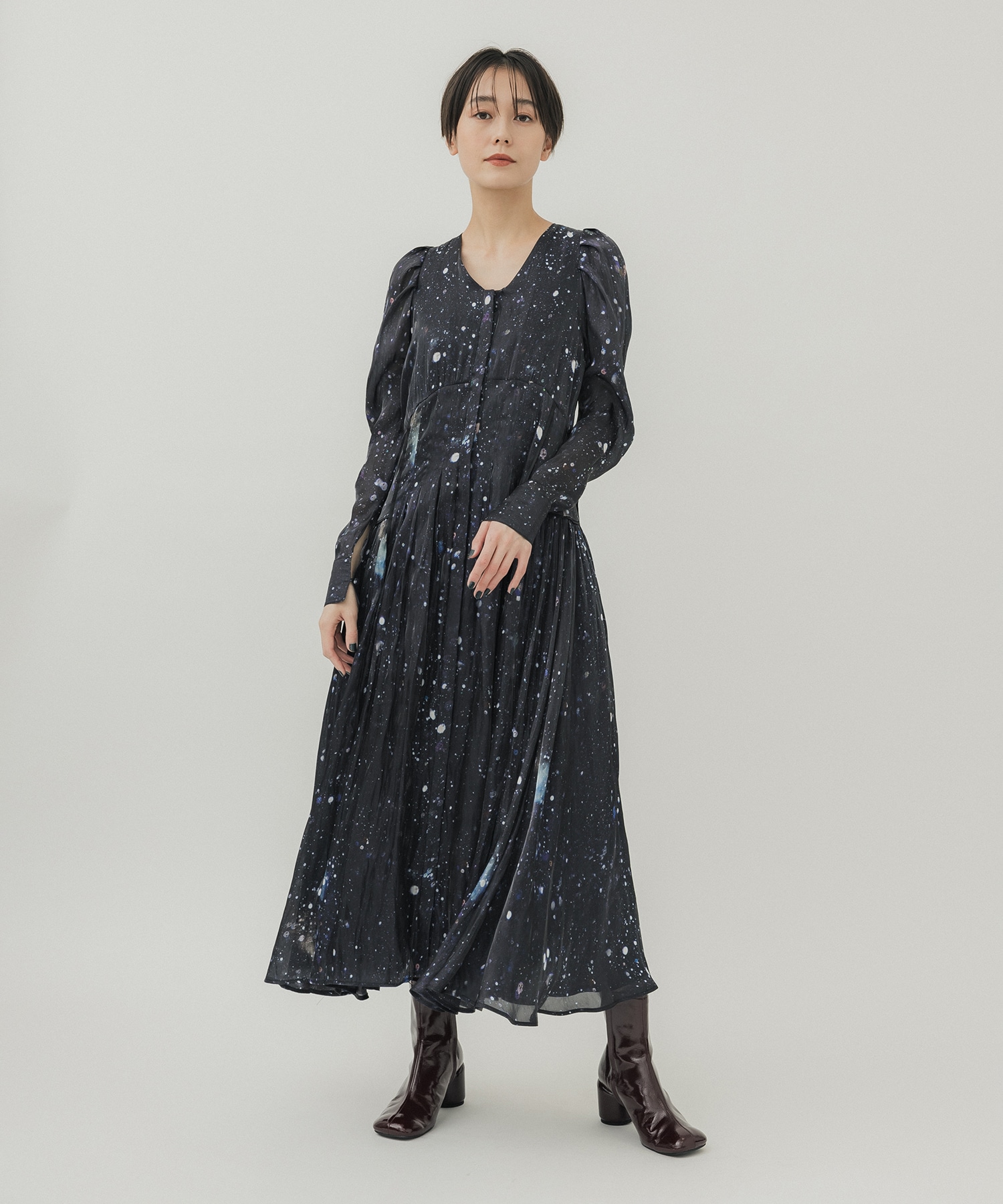 Letter long dress(1 BLACK): MURRAL: WOMENS｜ STUDIOUS ONLINE公式