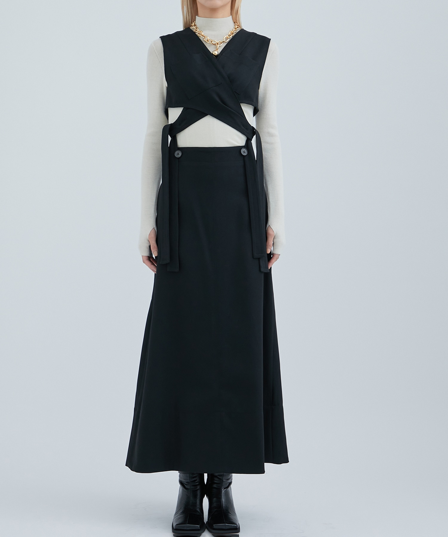 Cross Wrapped Dress STUDIOUS
