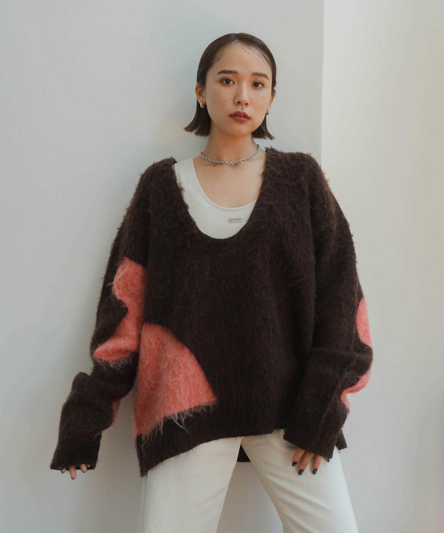 Knuthmarf Uneck knit pullover(unisex)