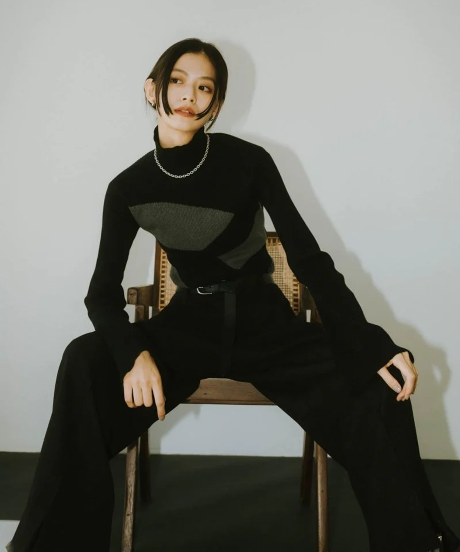 wide sleeve high neck knit KnuthMarf