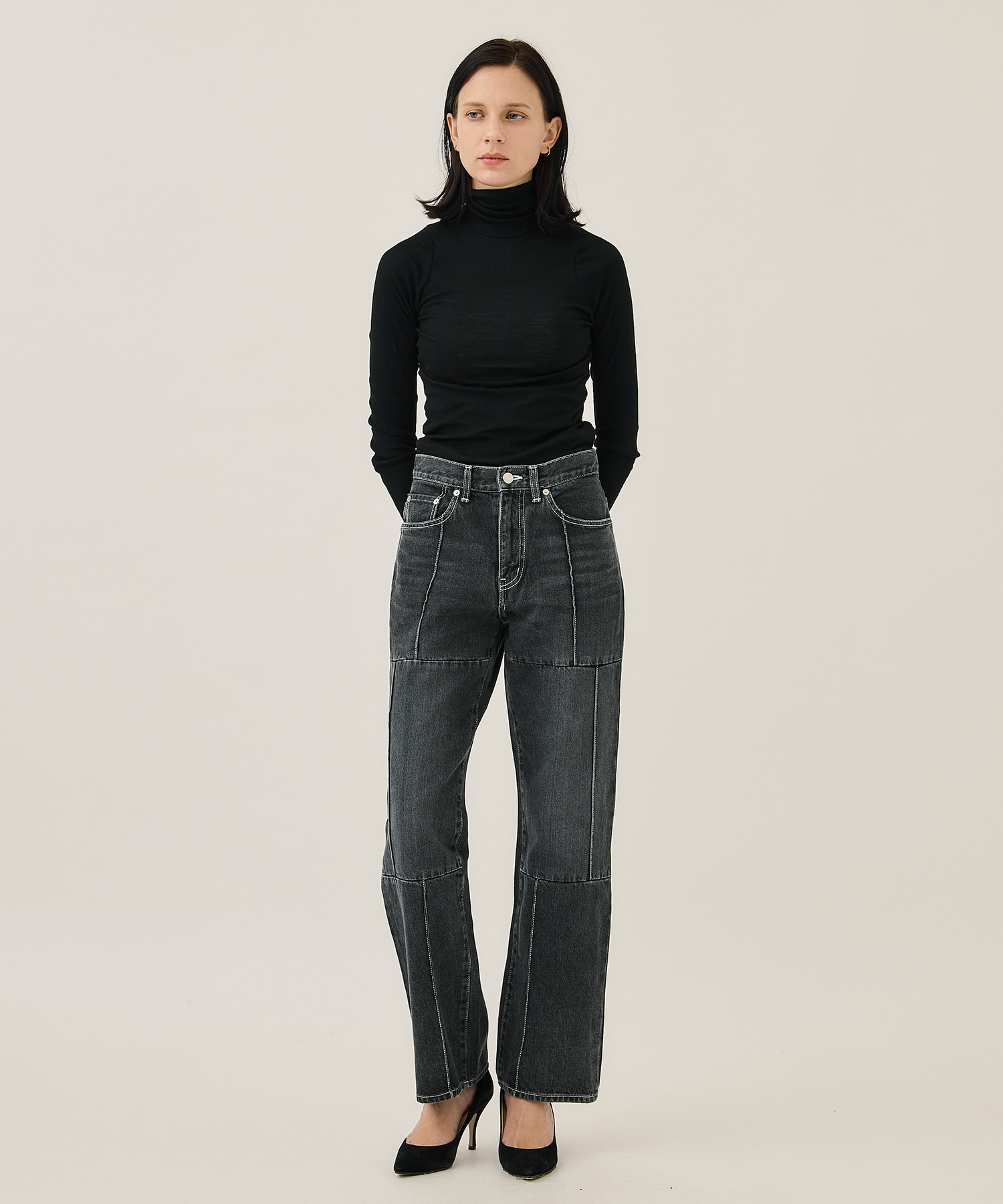 line jeans(S BLACK): soduk: WOMENS｜ STUDIOUS ONLINE公式通販サイト