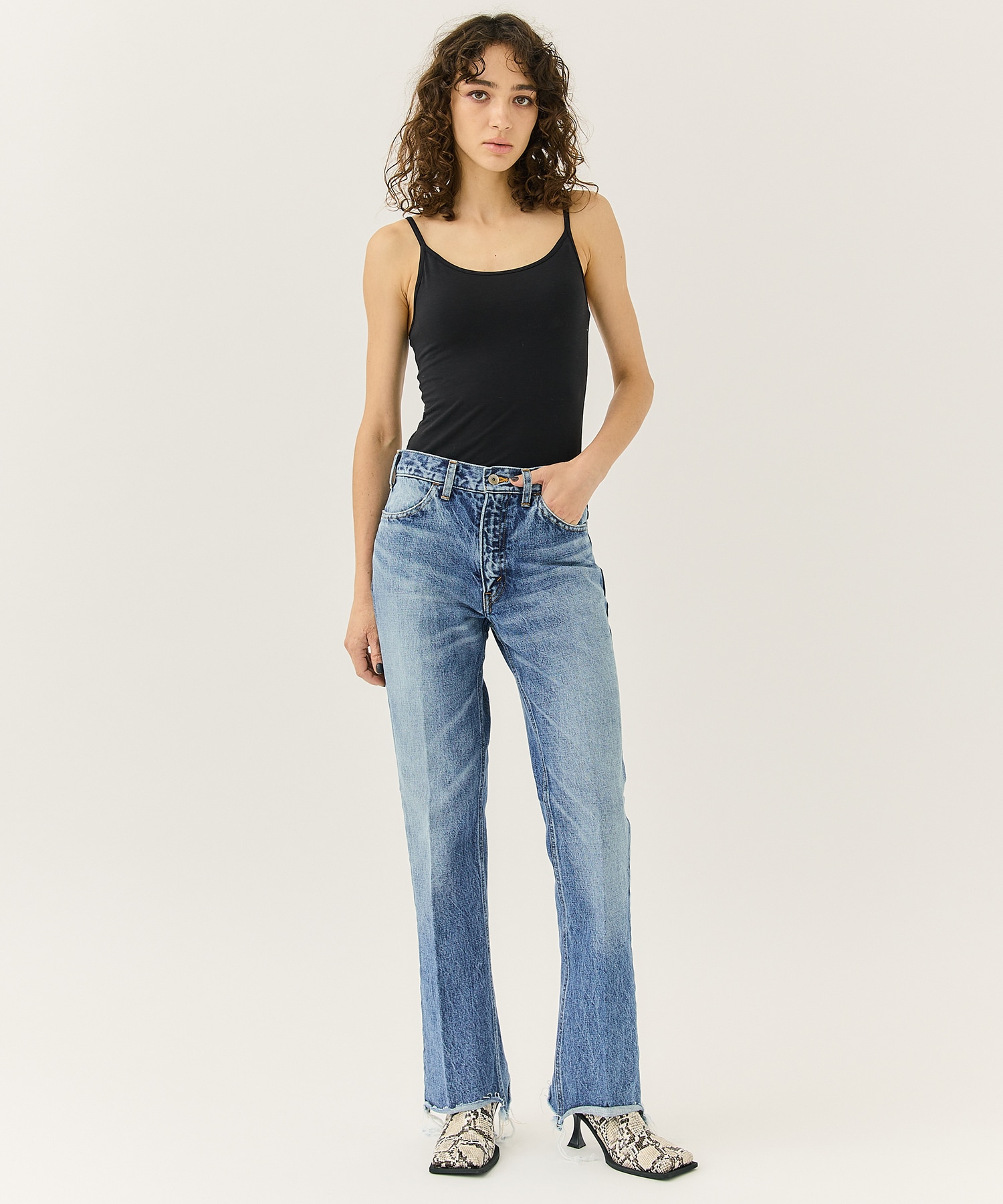 002 Flare Denim(34 BLUE): INSCRIRE: WOMENS｜ STUDIOUS ONLINE公式