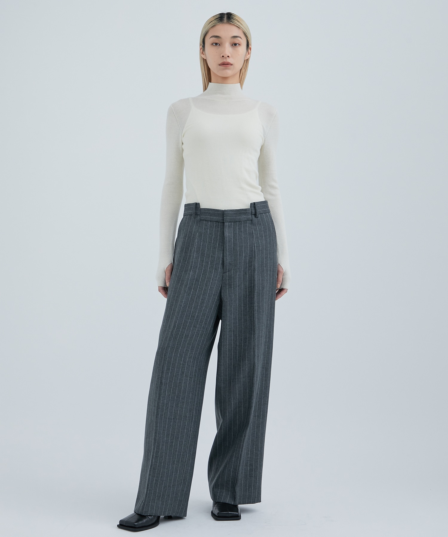 Side Paneled Trousers Pinstripe STUDIOUS