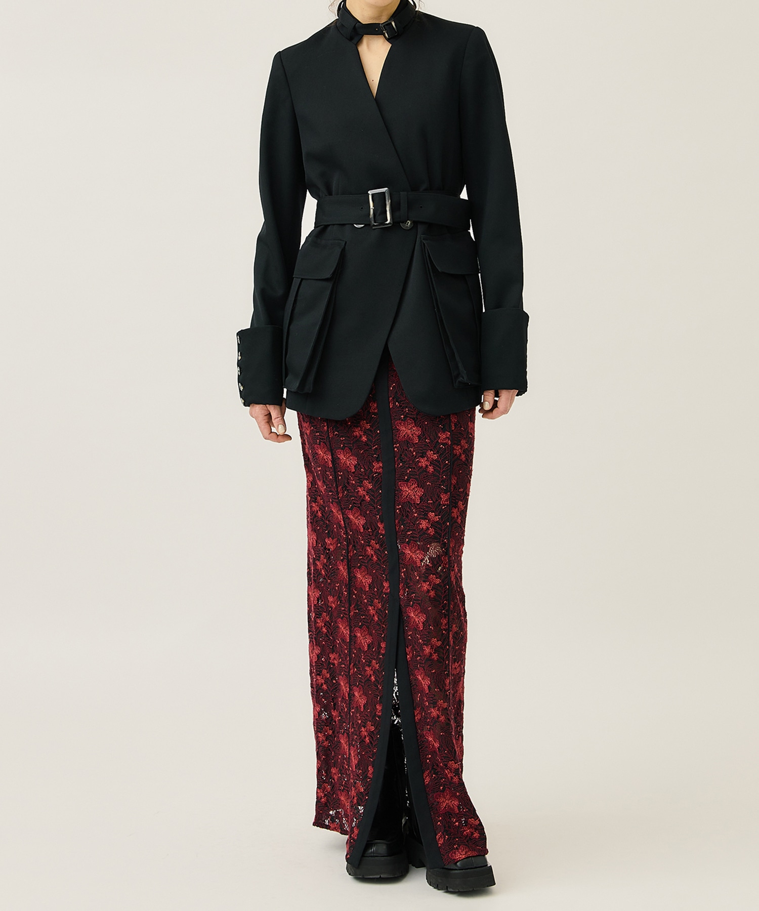 Embroidery Lace Skirt EBONY