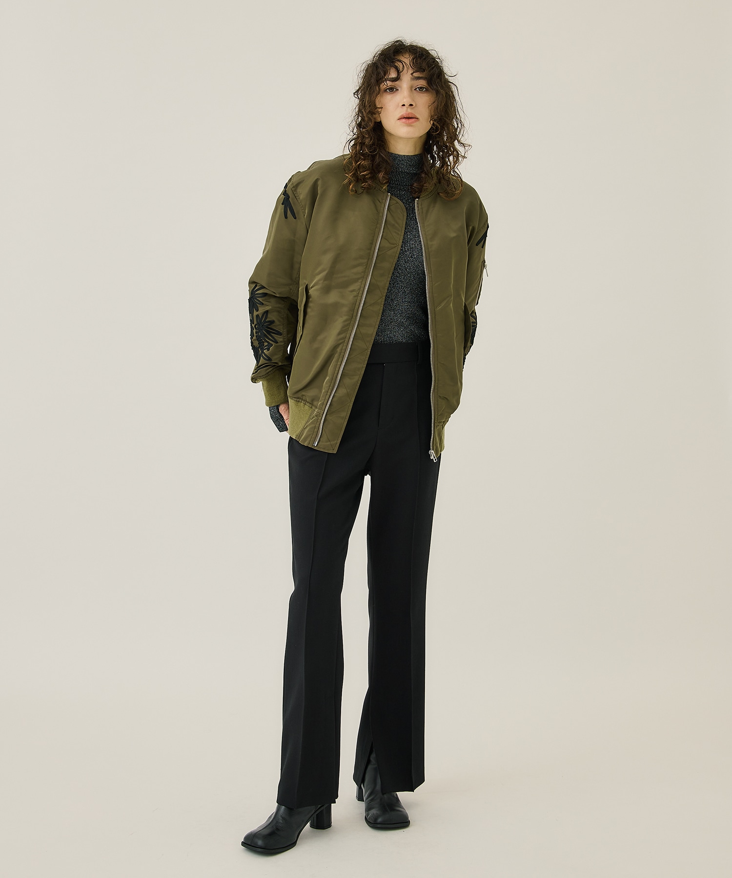 CORD EMB MA-1(1 KHAKI): LOKITHO: WOMENS｜ STUDIOUS ONLINE公式通販