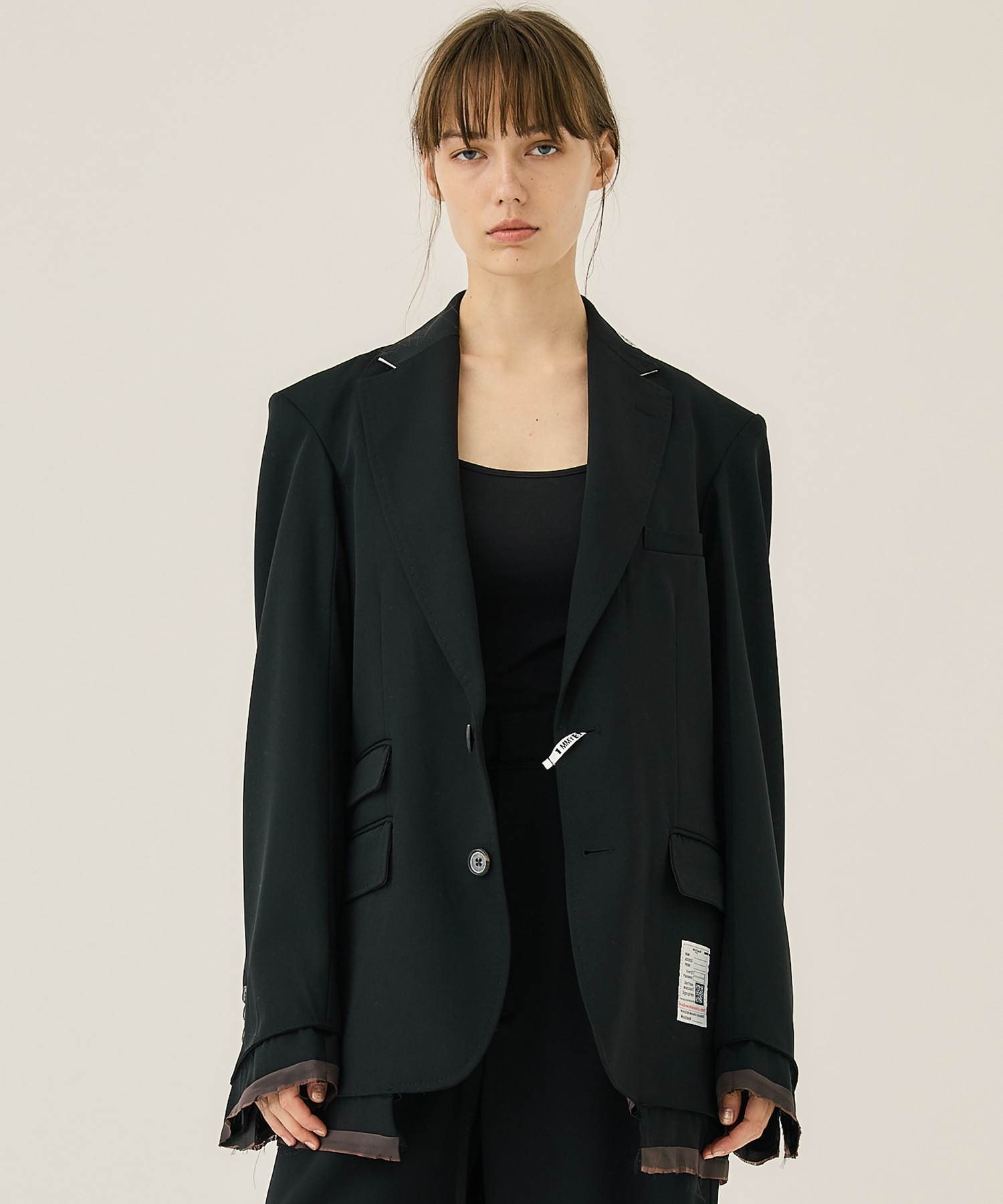 T/W Back Satin Blazer Maison MIHARA YASUHIRO