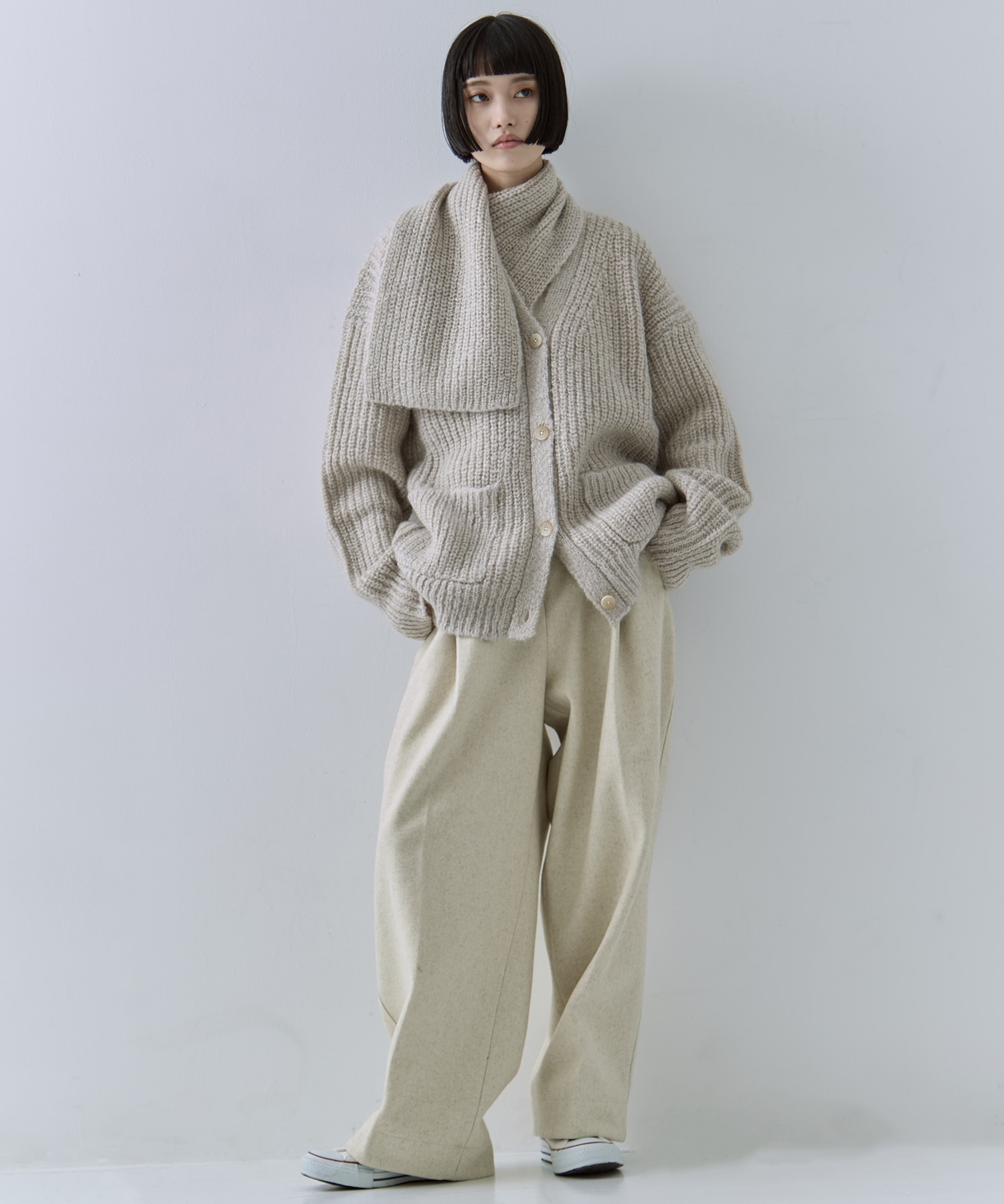 Soft Mohair Knit Cardigan STUDIOUS
