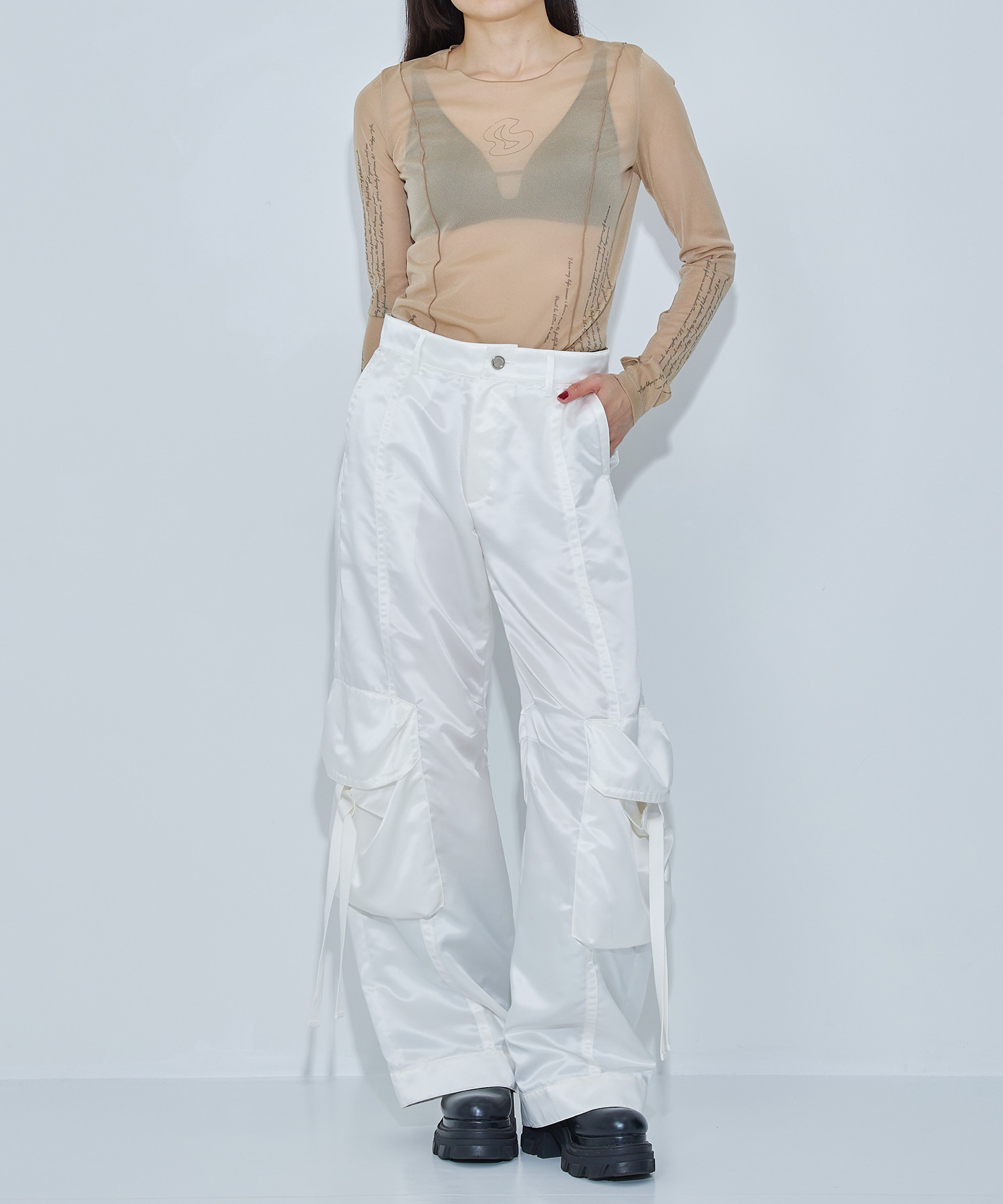 Satin Cargo Pants STUDIOUS