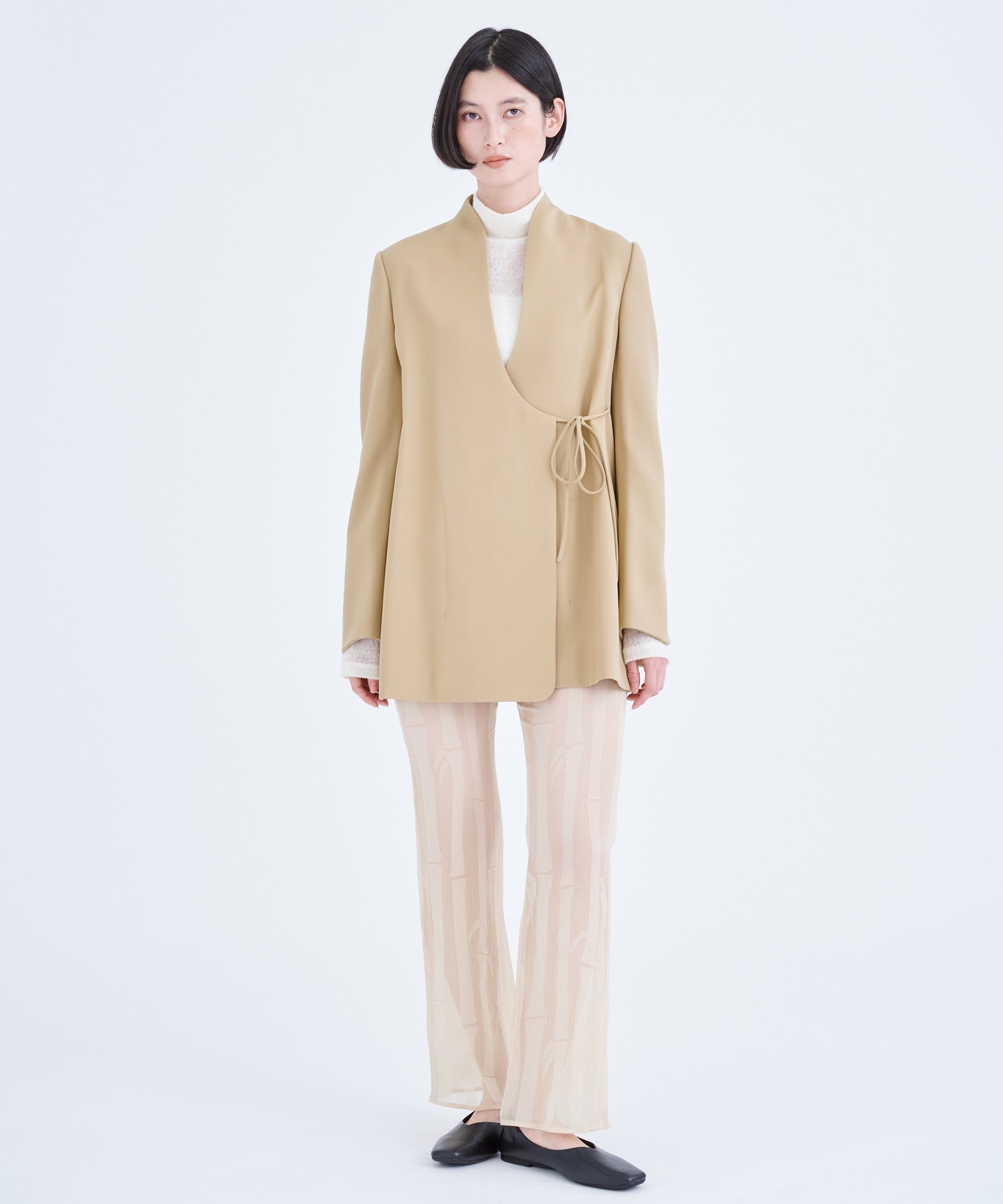 Wool Gabardine Jacket(1 BEIGE): Mame Kurogouchi: WOMENS｜ STUDIOUS