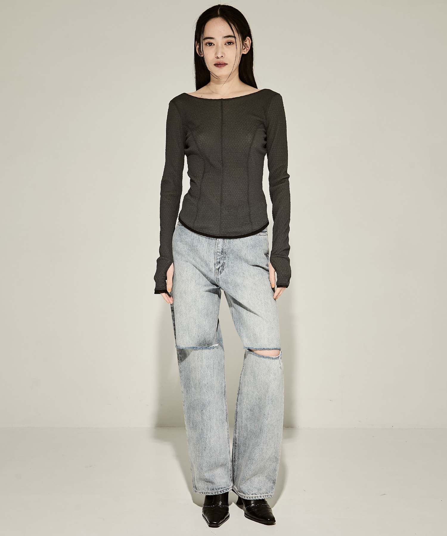 Sheer Russel Skin Top STUDIOUS