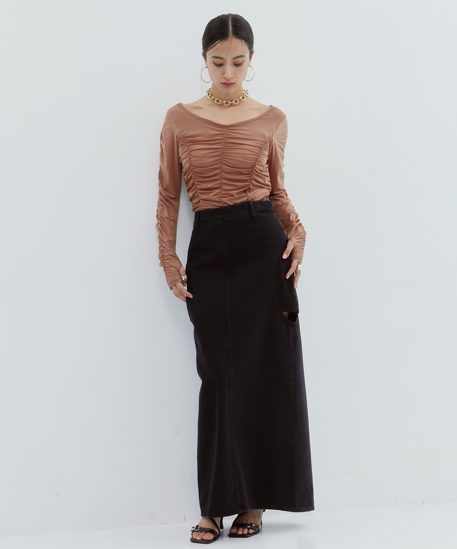 Gathered Skin Top STUDIOUS