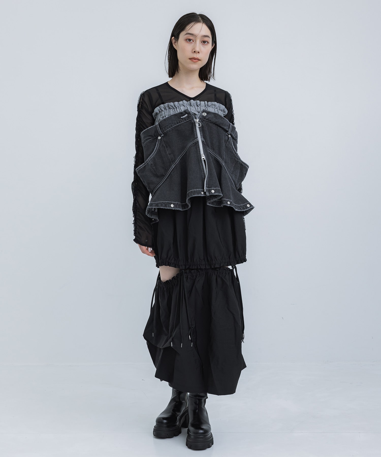 jean skirt tops(FREE BLACK): HOUGA: WOMENS｜ STUDIOUS ONLINE公式 