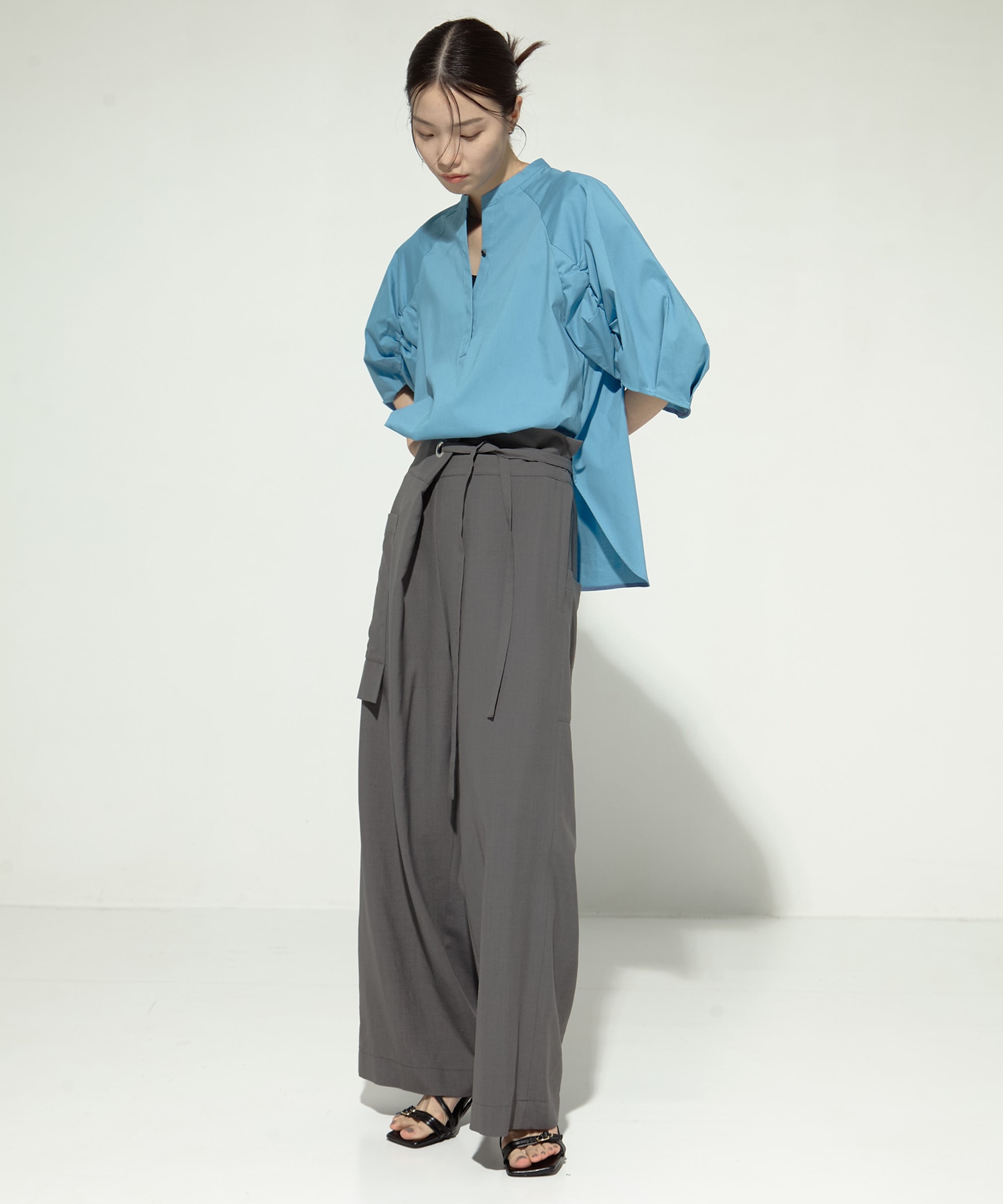 Tucked Sleeve Blouse STUDIOUS