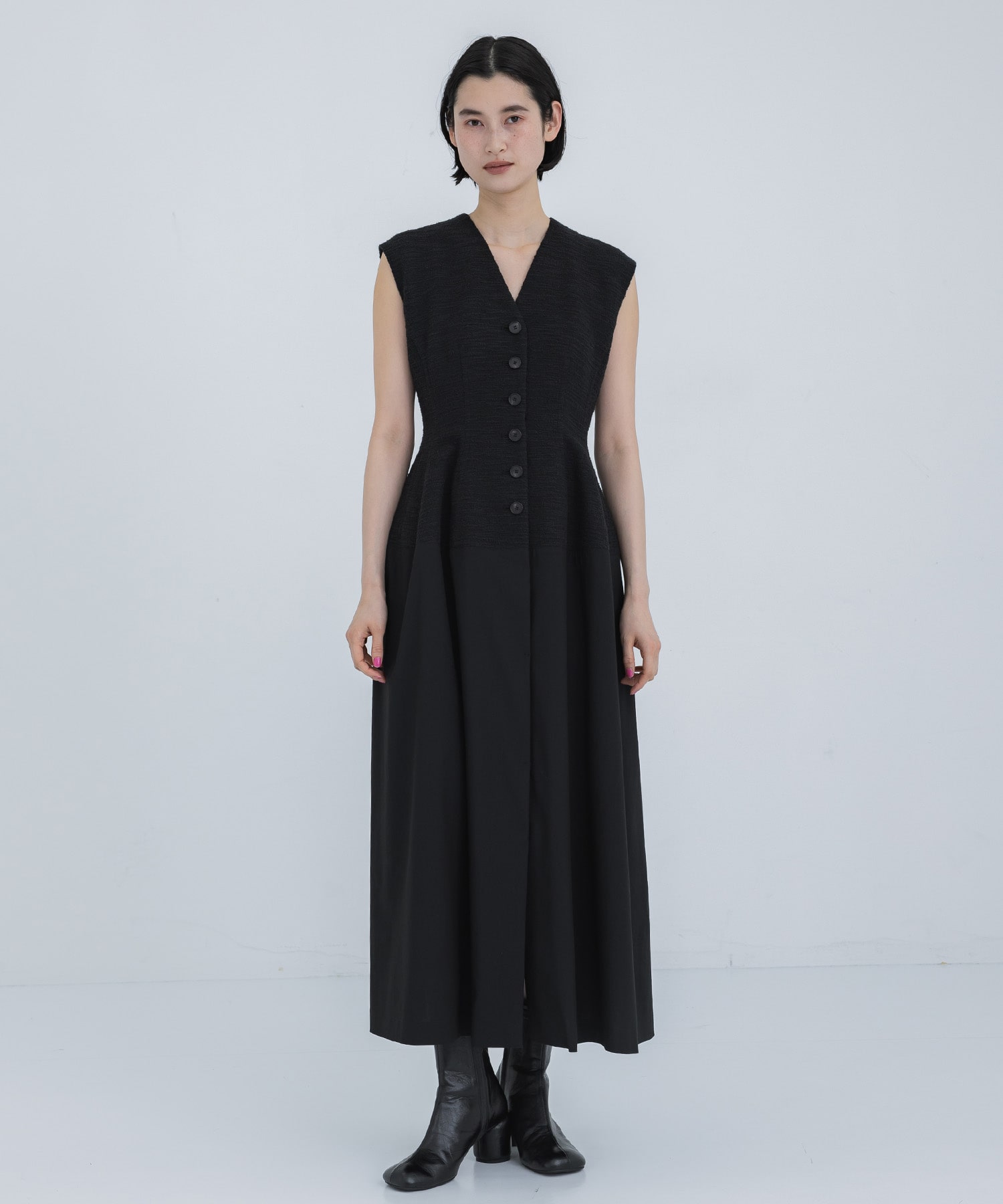 Ilsa sleeveless dress BK(1 BLACK): AKIRANAKA: WOMENS｜ STUDIOUS 