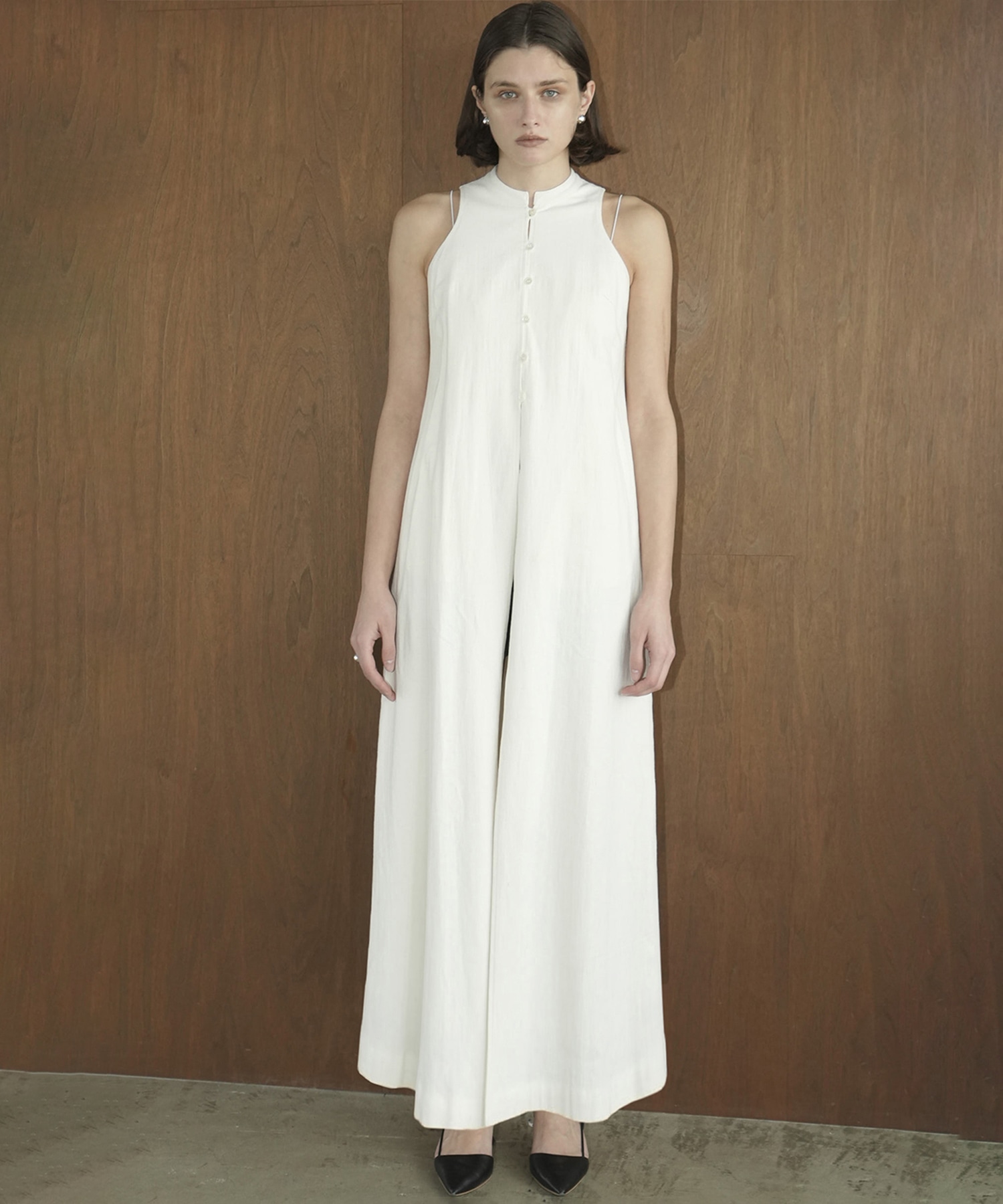 AMERICAN SLEEVE LINEN ONEPIECE CLANE