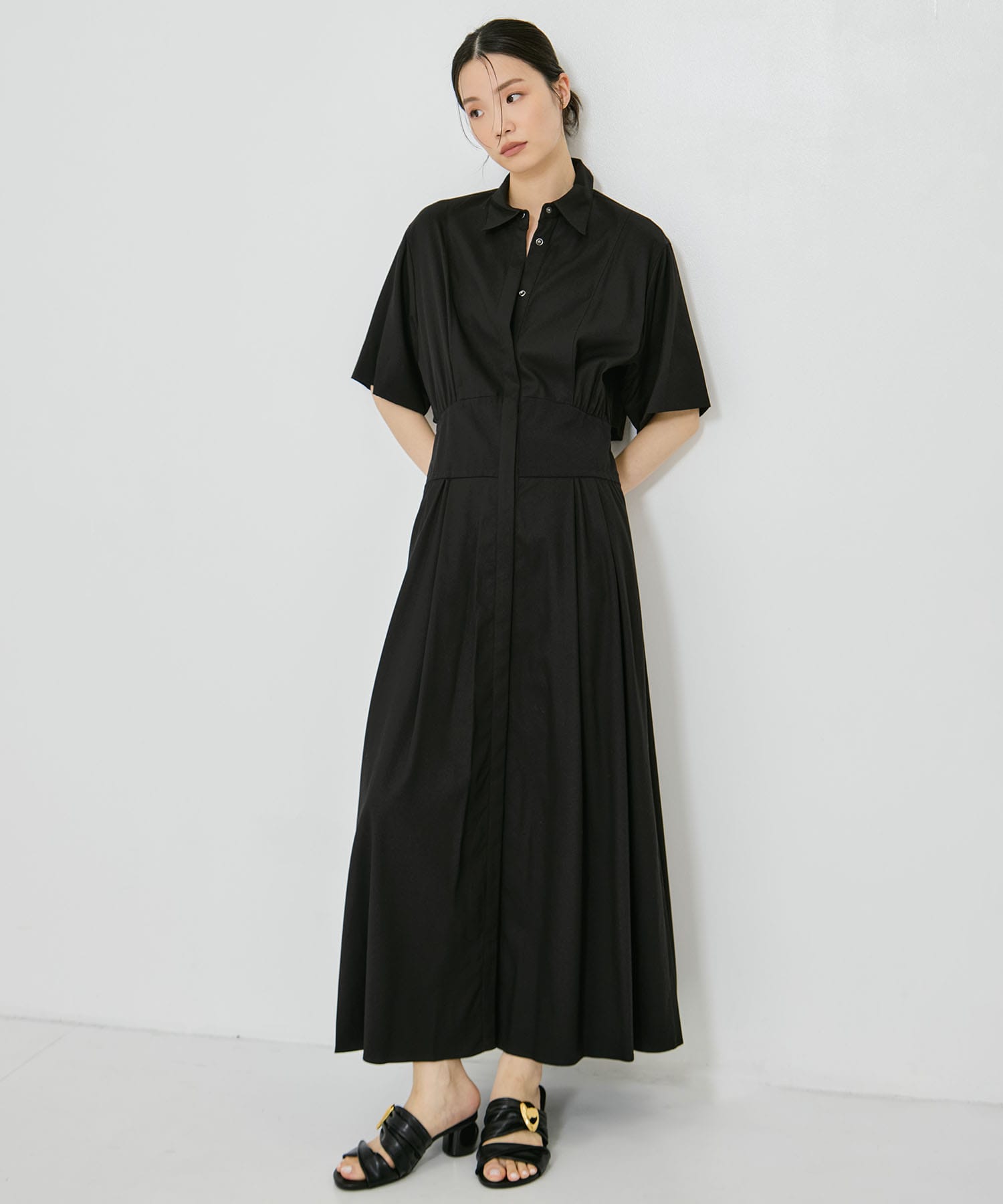 Corset Detail Shirt Dress STUDIOUS