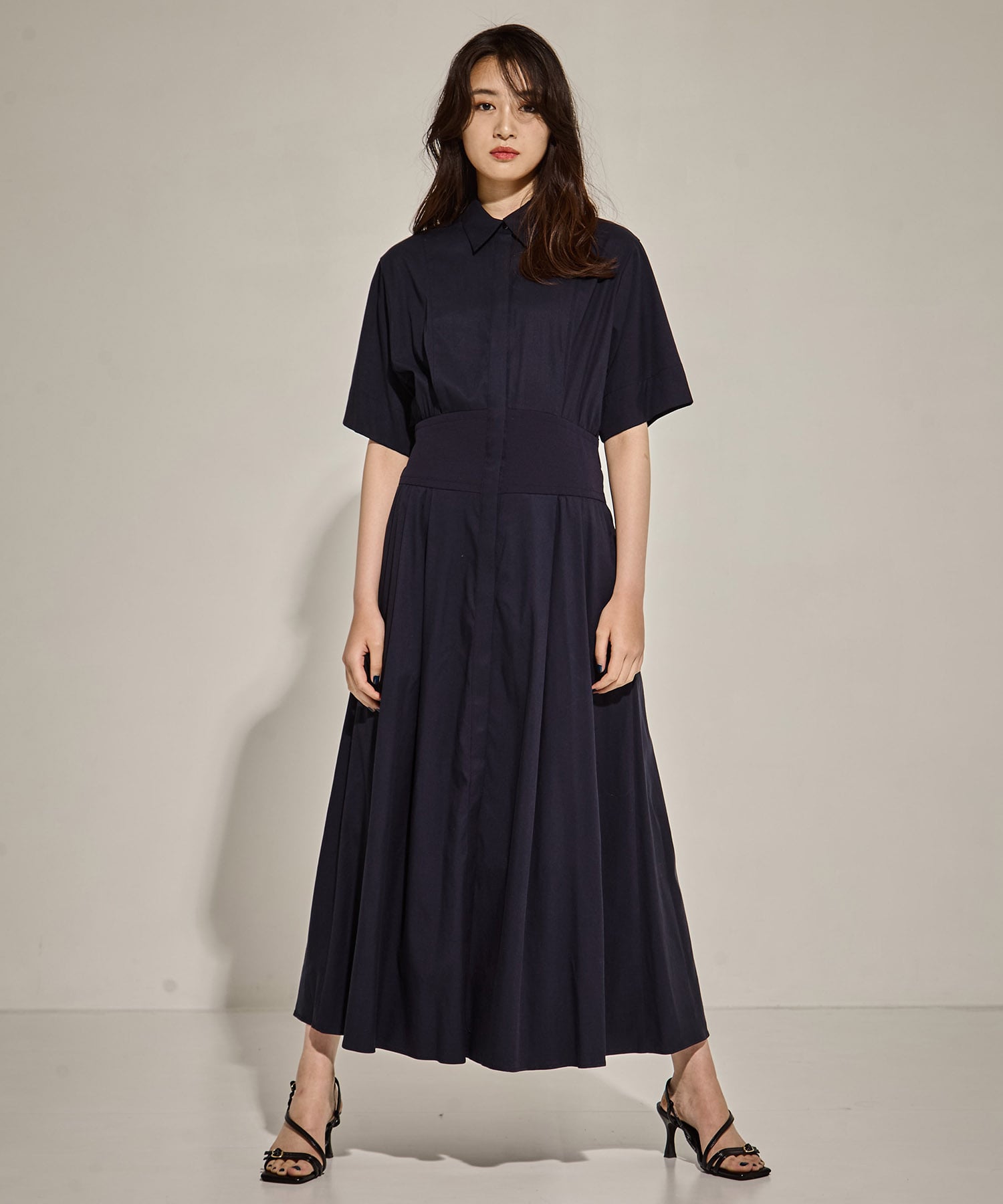 Corset Detail Shirt Dress STUDIOUS
