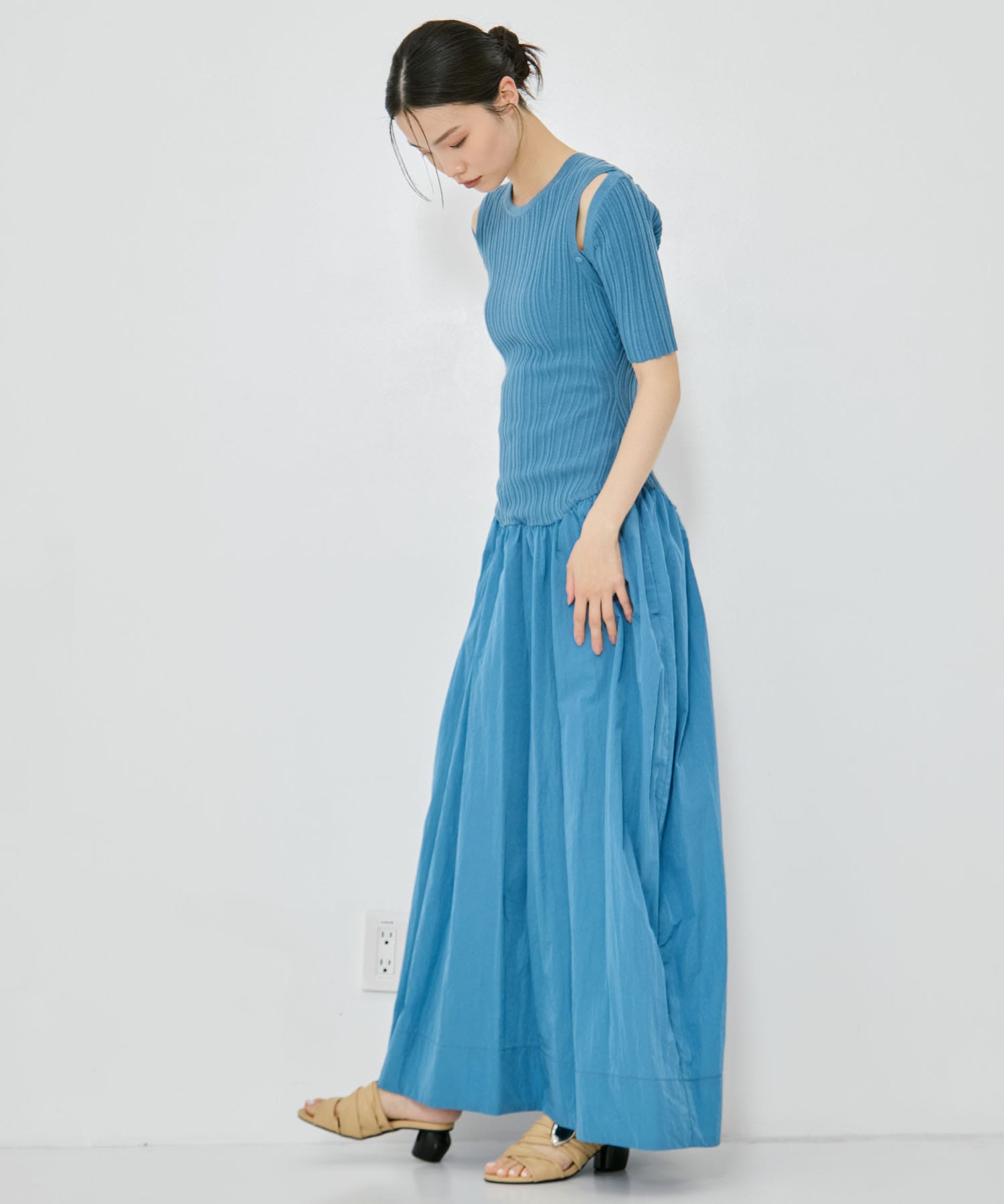 2way Sleeve Knit Dress STUDIOUS