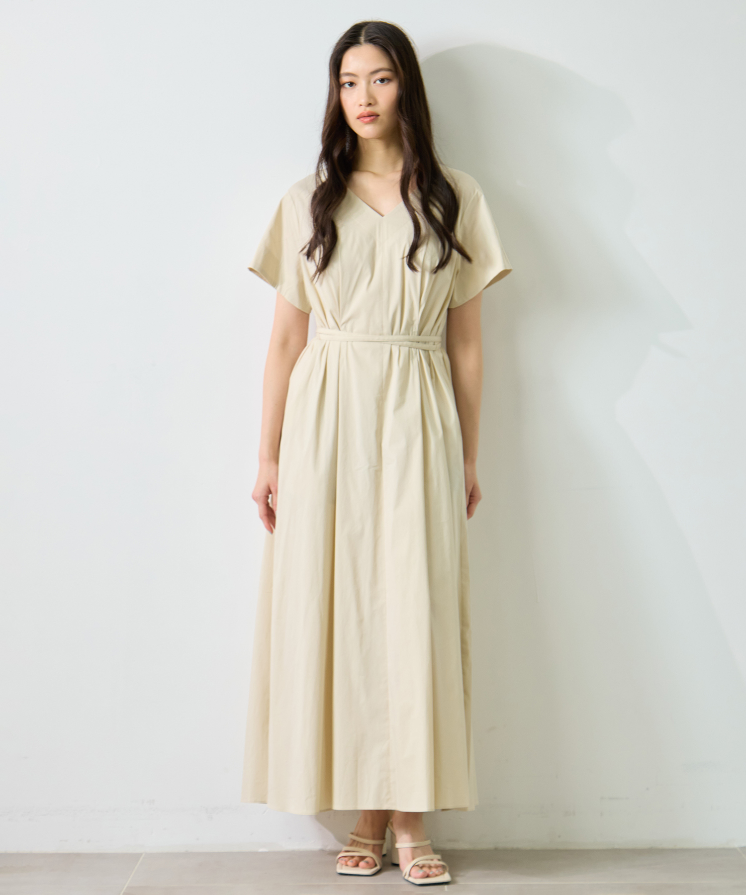 V-Neck Flare Dress STUDIOUS