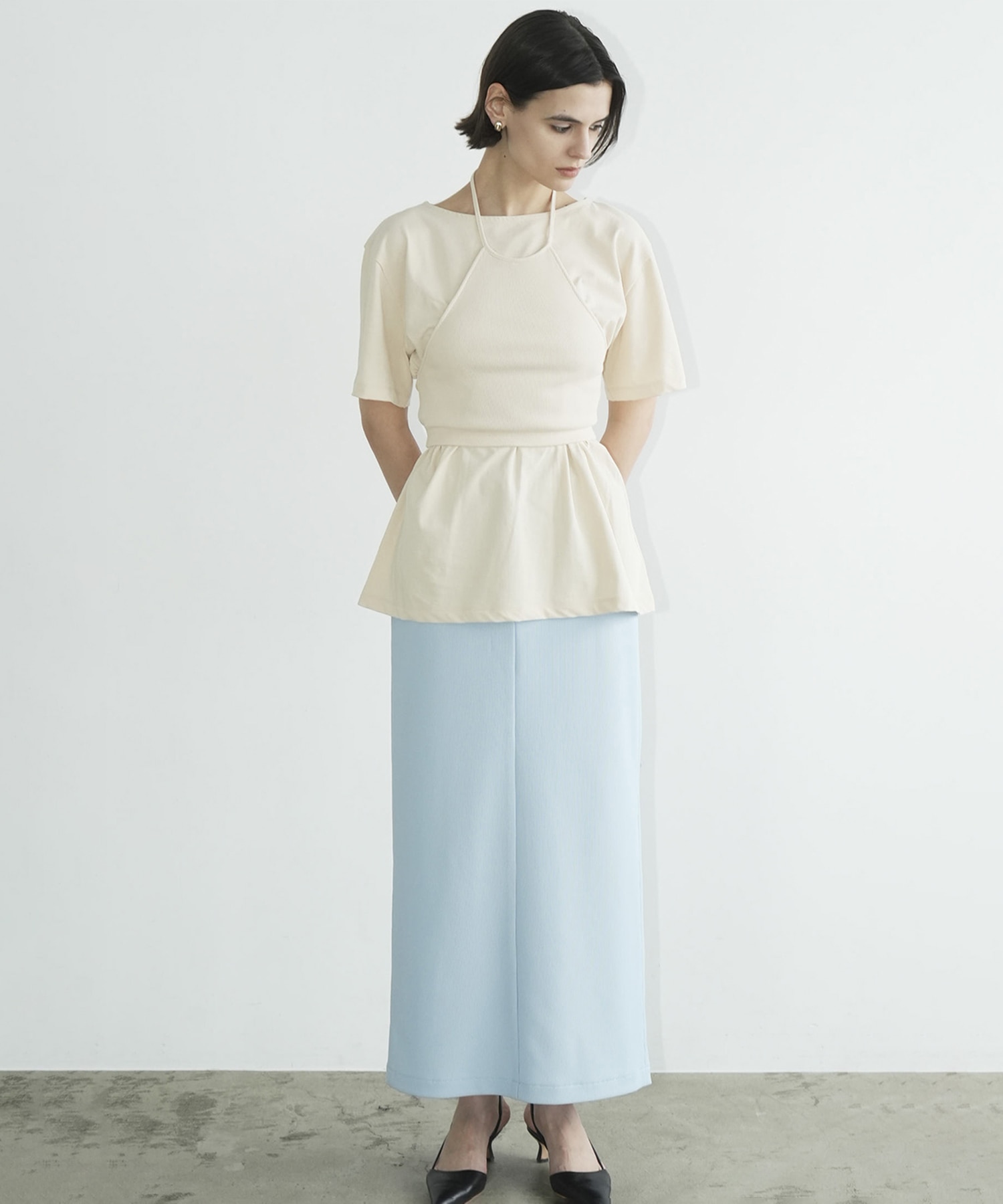 HALTER BUSTIER SET TEE CLANE