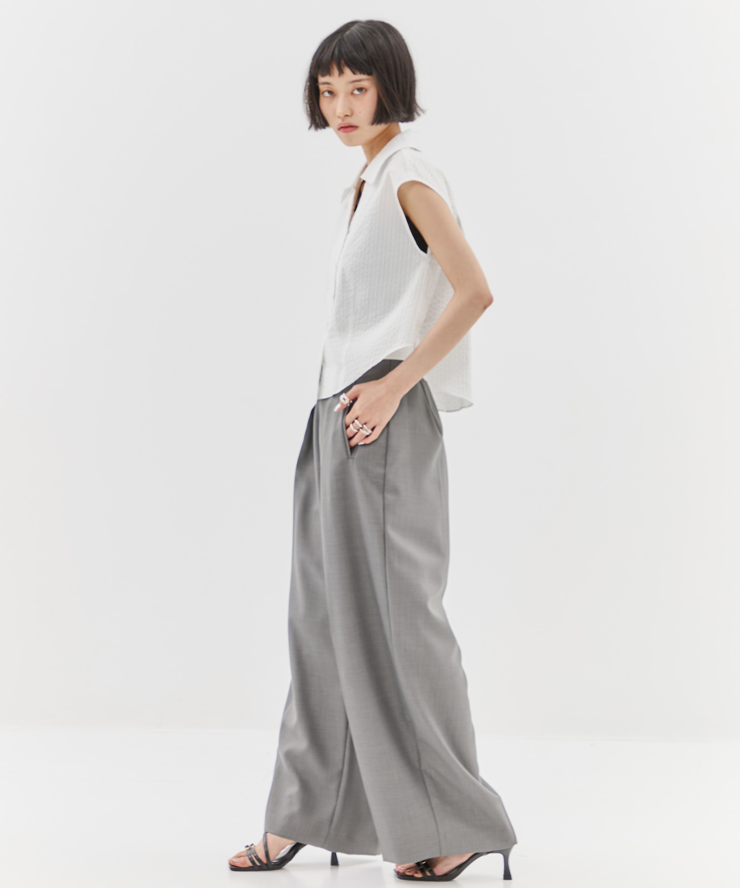 Asymmetric Front Trousers STUDIOUS