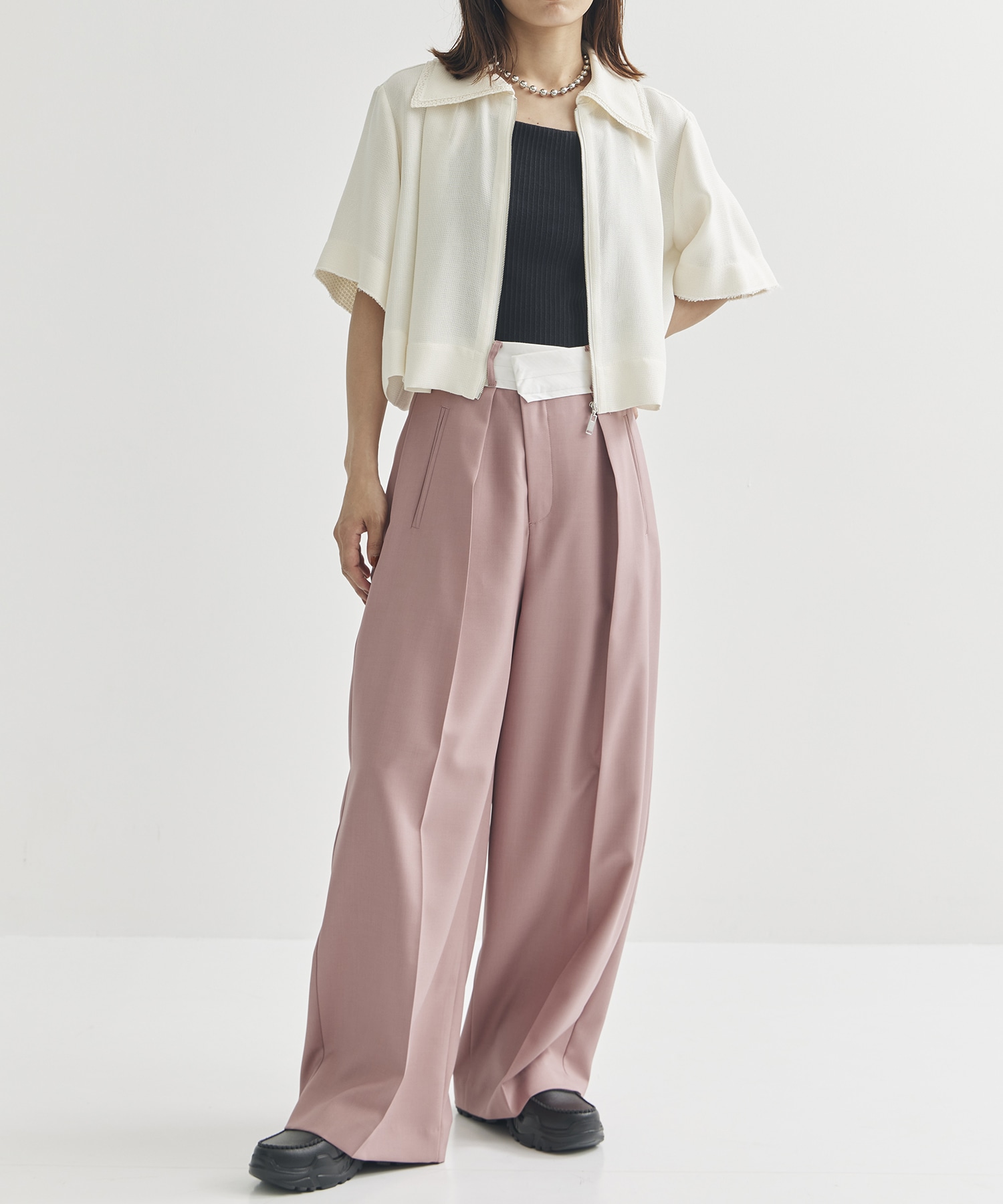 Asymmetric Front Trousers STUDIOUS