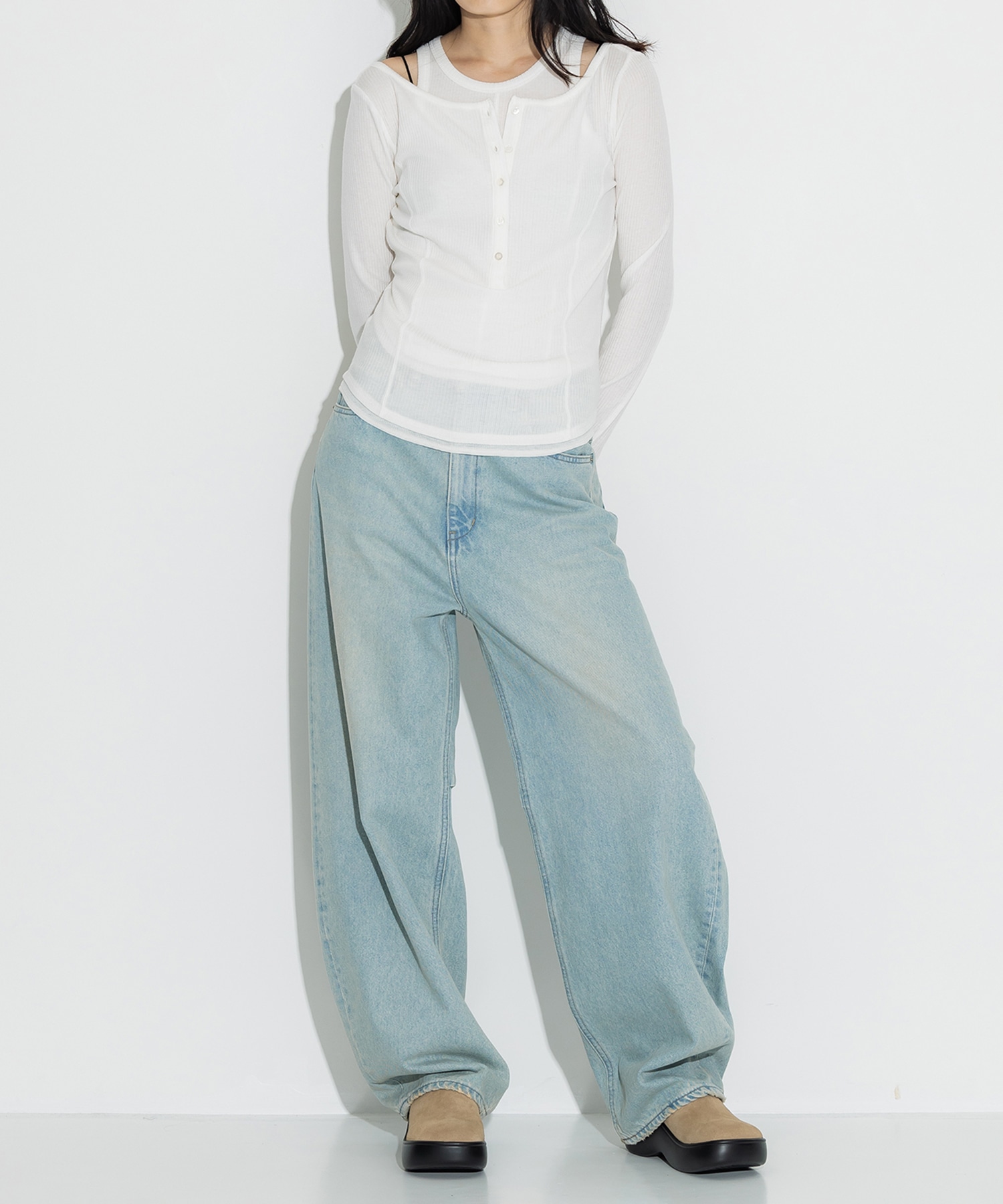 Cashmere Silk Wool Long Tee STUDIOUS